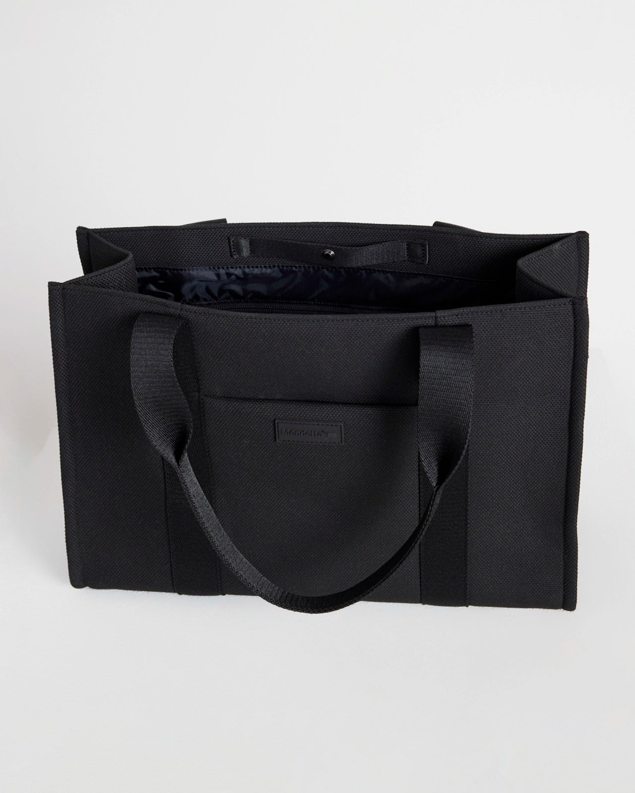 The GRS Certified Recycled Poly Canvas Tote - Black