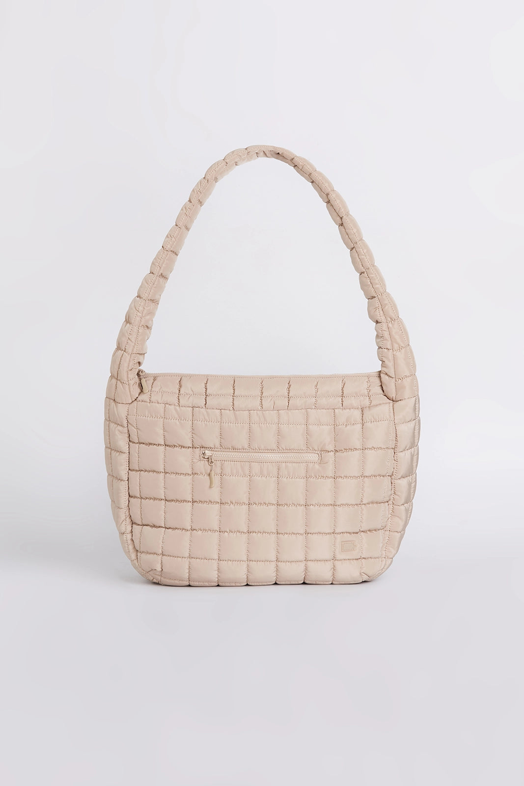 For general description, go to 'Main Product Description' region - The Quilted Front Zip Tote Bag - Cream
