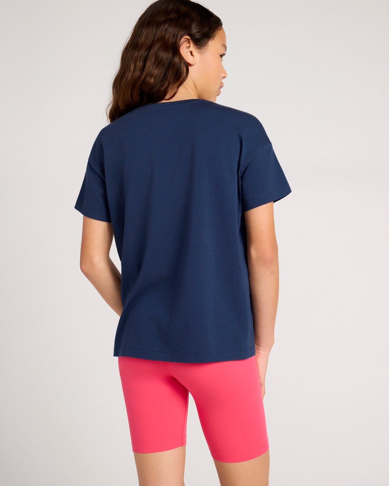 The Active Organic Cotton + TENCEL™ Modal Graphic Tee - Navy Blazer