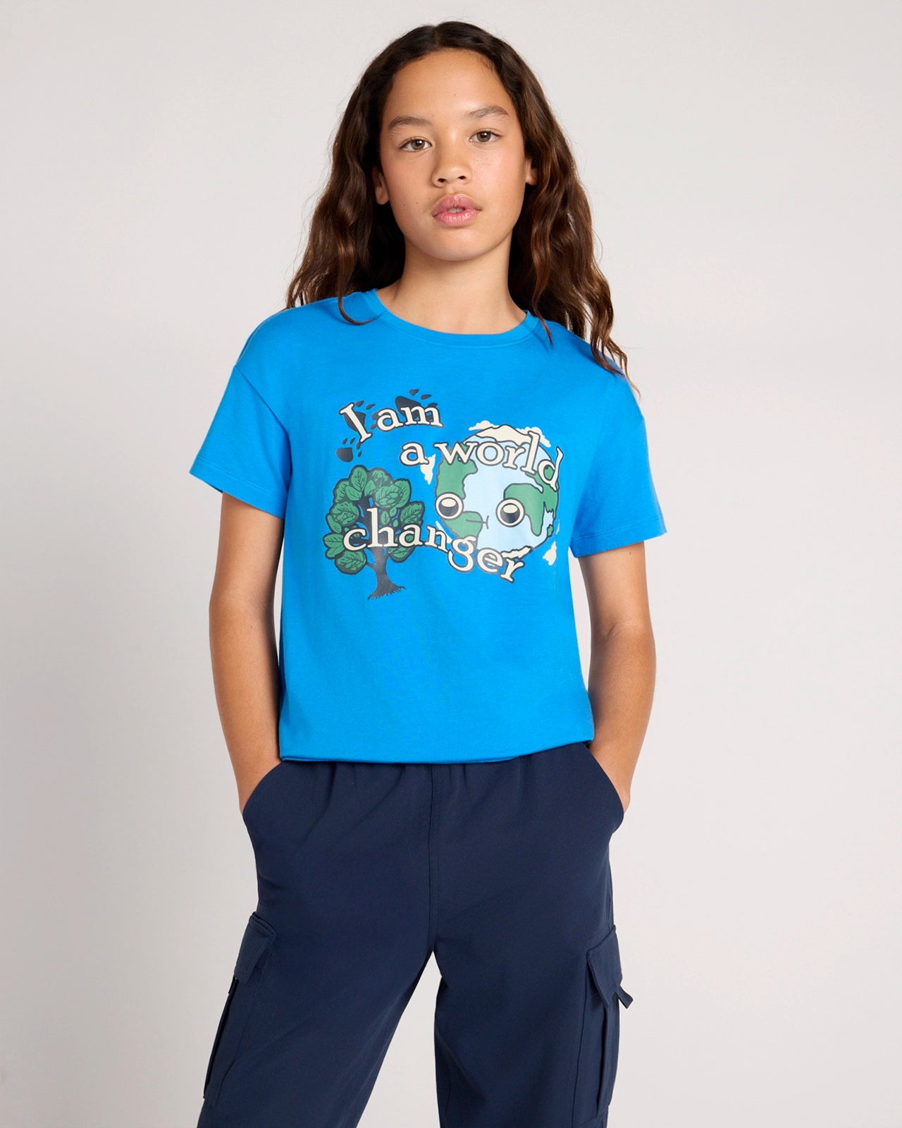 The Active Organic Cotton + TENCEL™ Modal Graphic Tee - French Blue