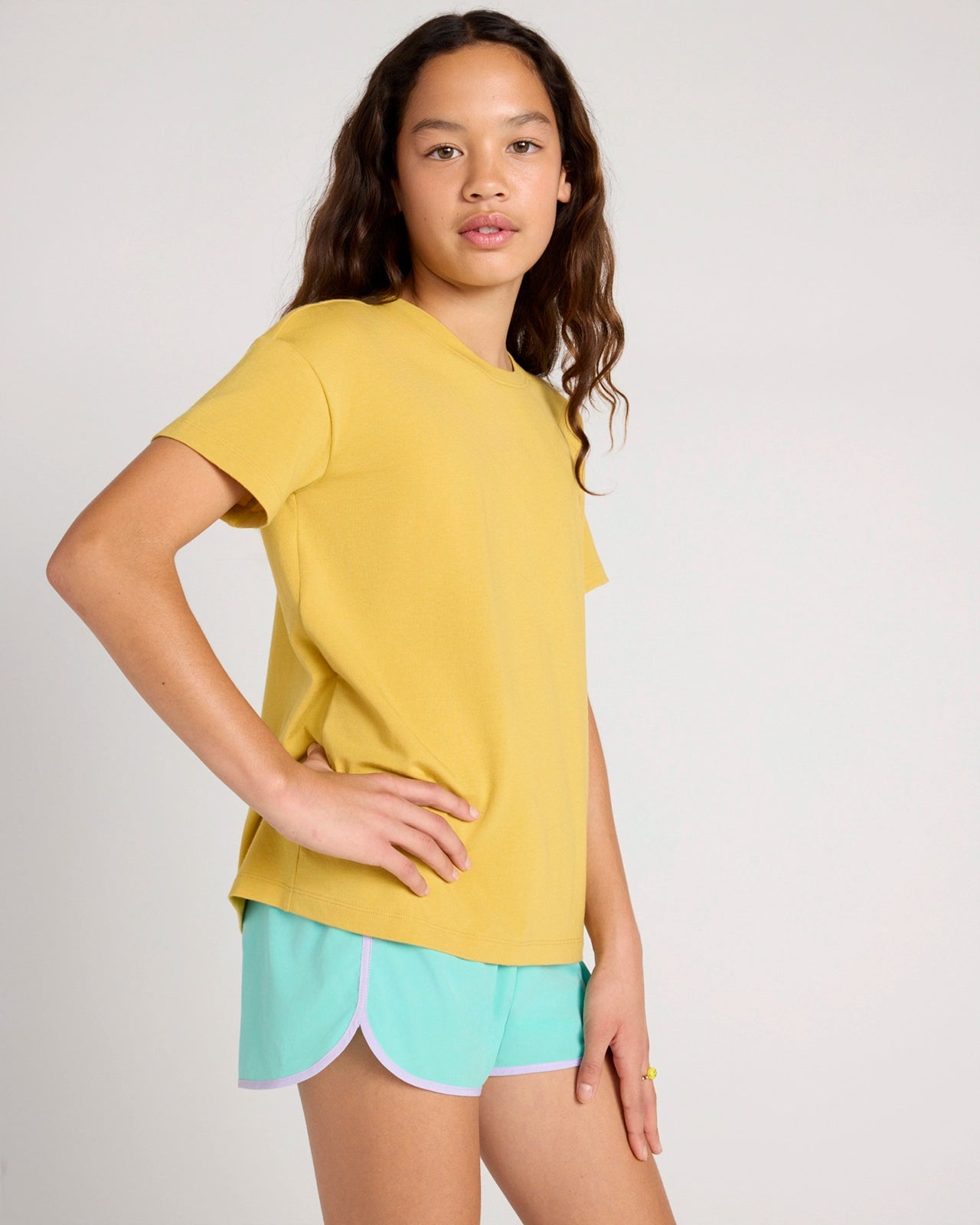 The Active Organic Cotton + TENCEL™ Modal Tee - Sauterne Yellow