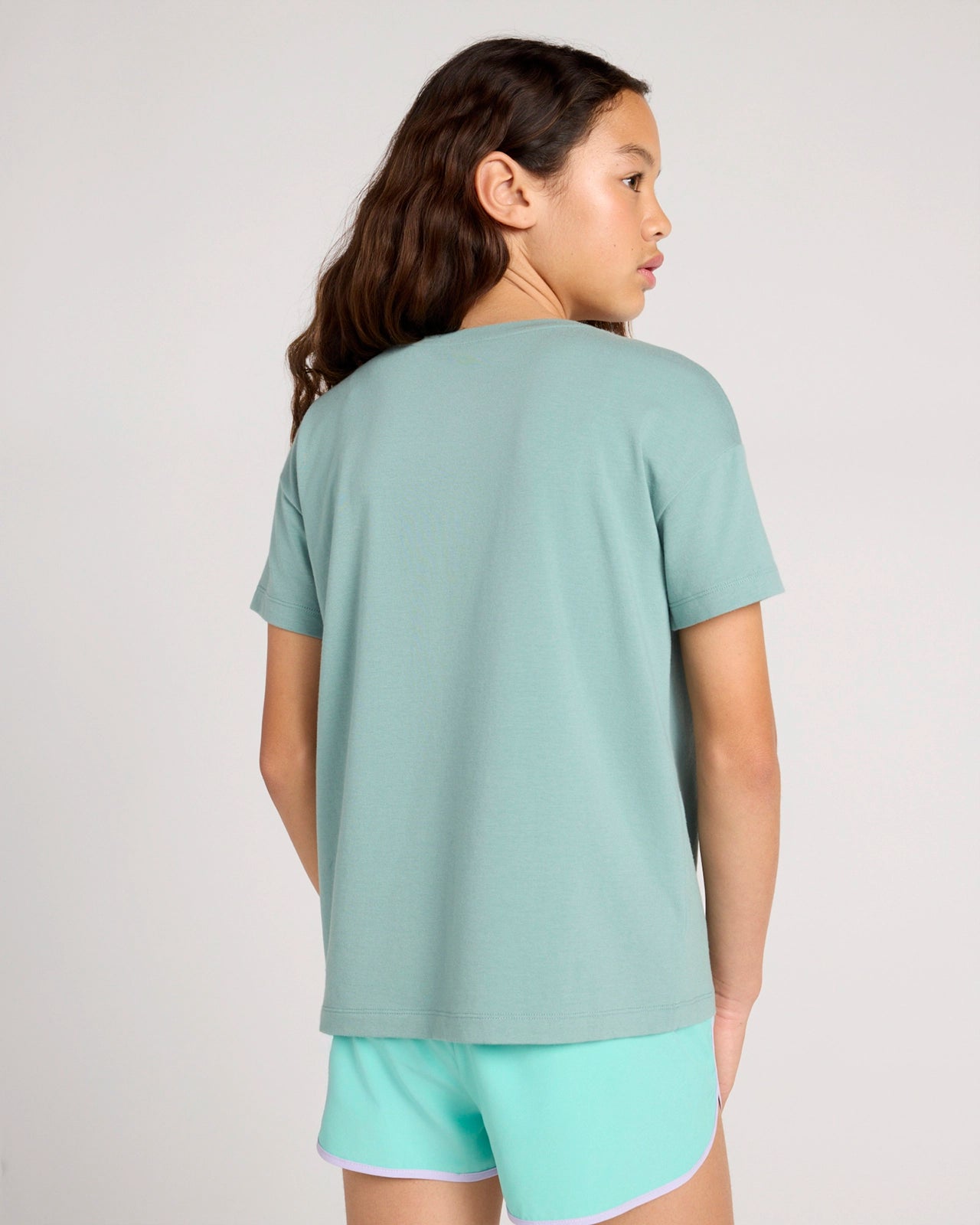 The Active Organic Cotton + TENCEL™ Modal Graphic Tee - Trellis Green