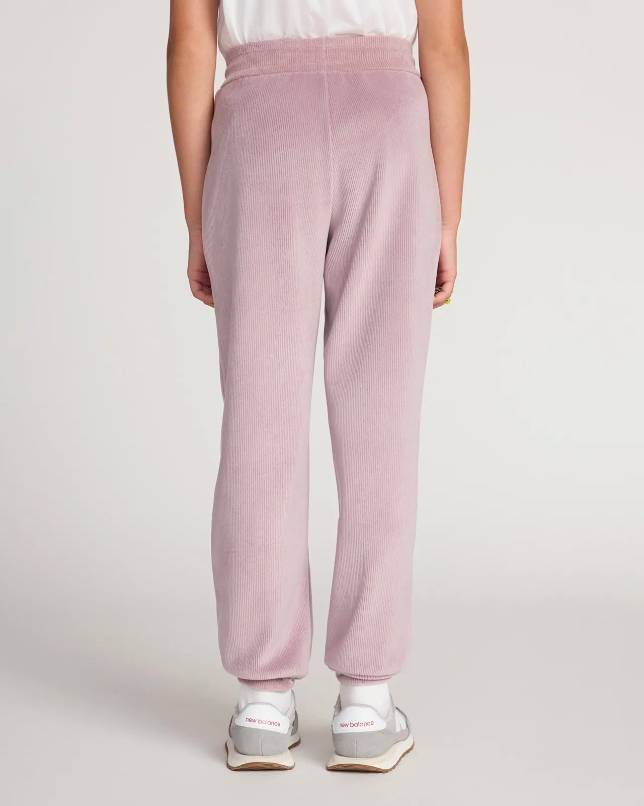 The Girls' Cozy Corduroy GRS Certified Recycled Poly Jogger - Light Blush Purple