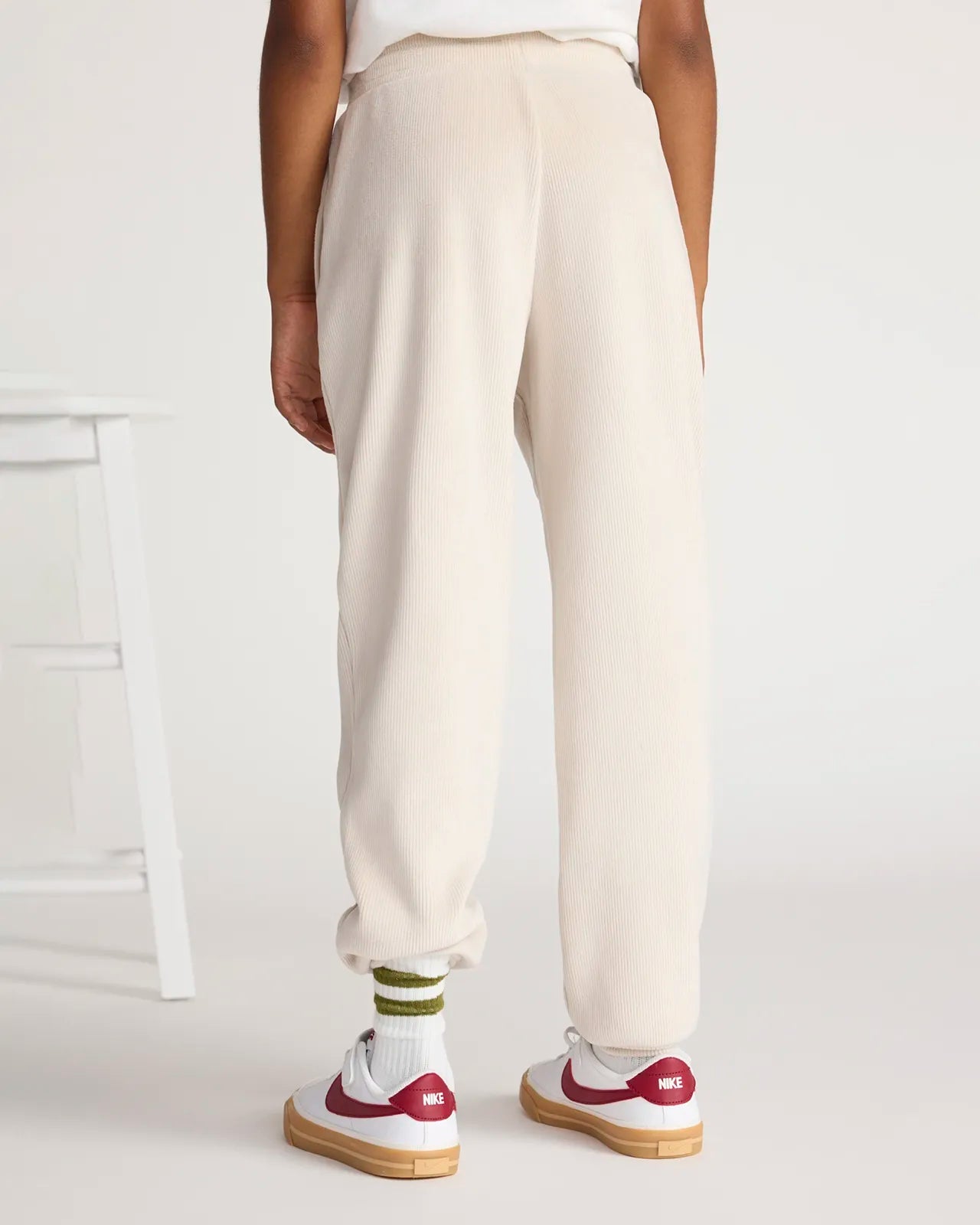 The Girls' Cozy Corduroy GRS Certified Recycled Polyester Jogger - Beige