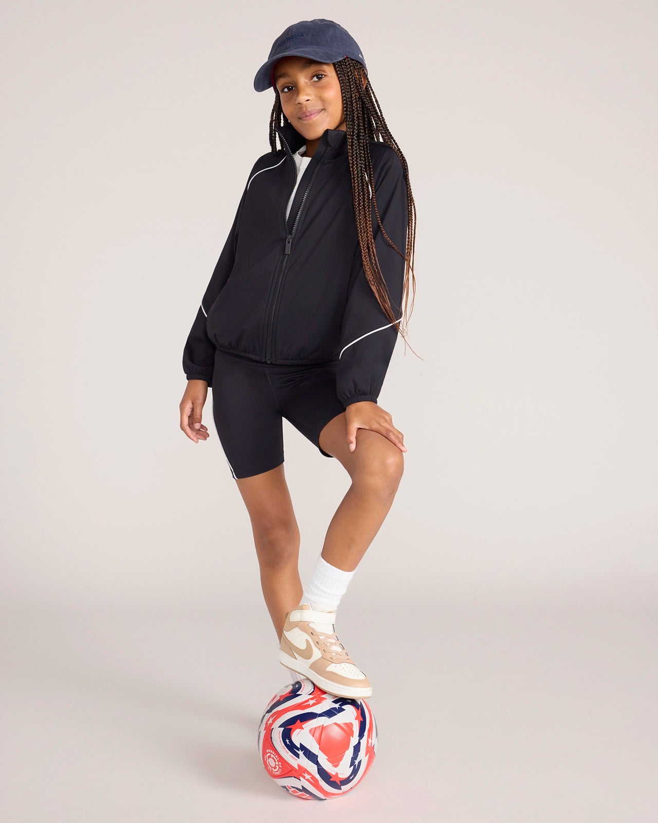 The Active GRS Certified Recycled Nylon Retro Jacket - Black