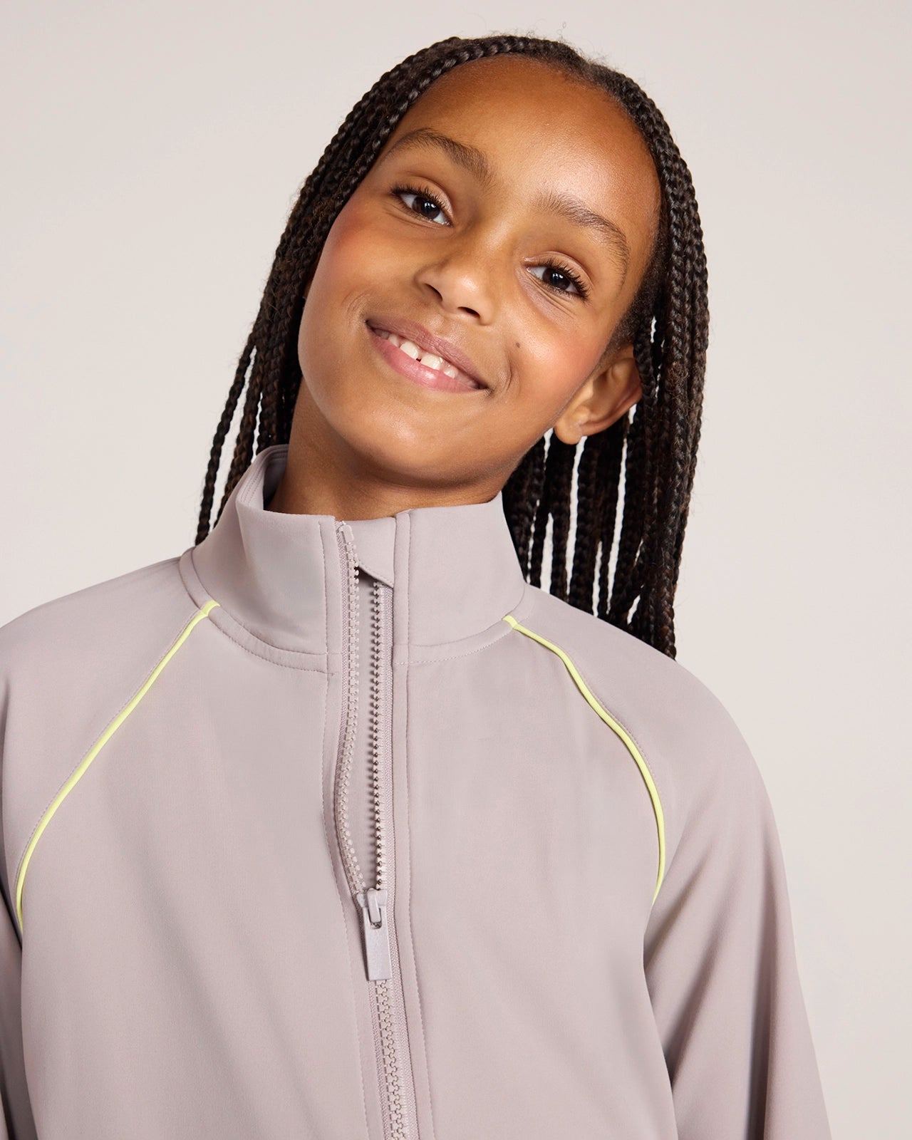 The Active GRS Certified Recycled Nylon Retro Jacket - Grey