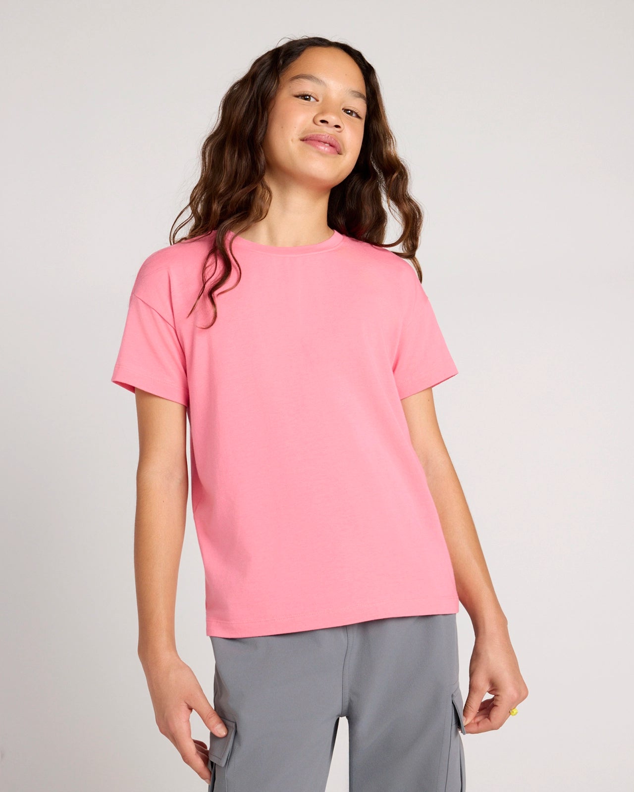 The Active Organic Cotton + TENCEL™ Modal Tee - Bubblegum Pink