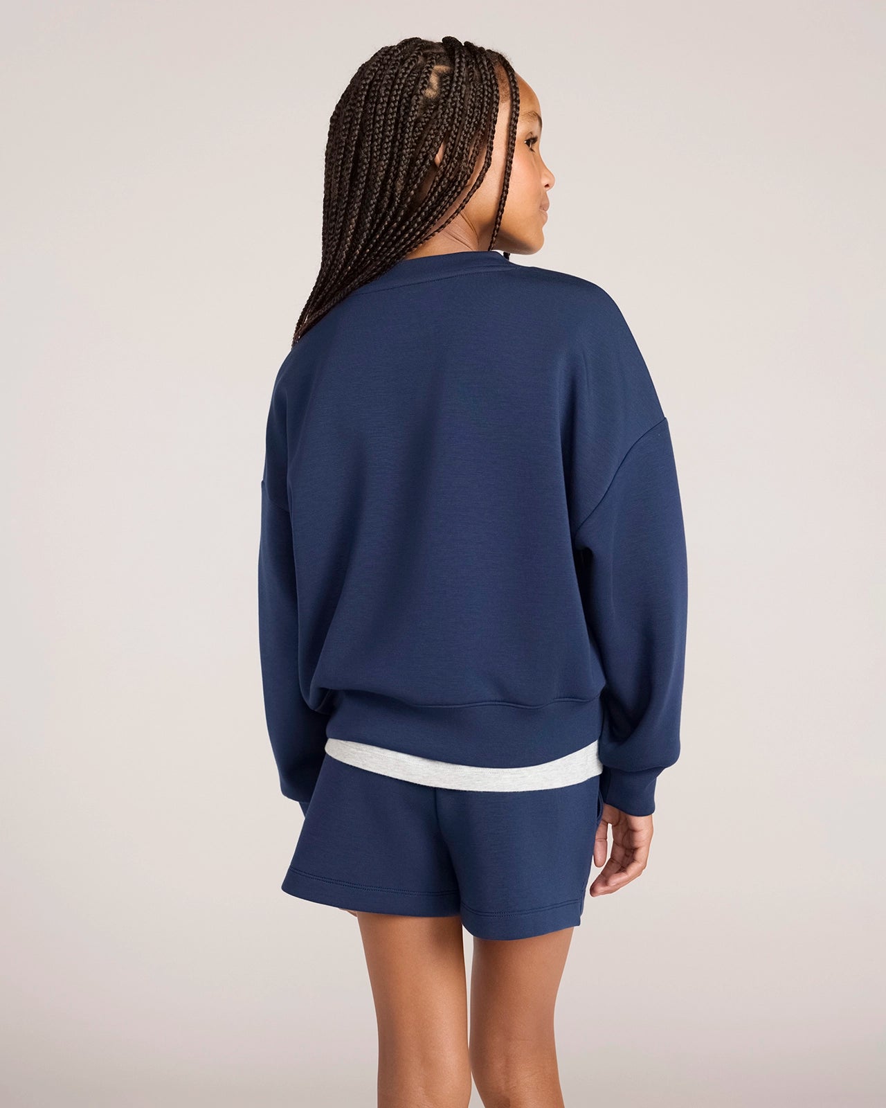 The Soft Luxe Sweatshirt - Navy Blazer