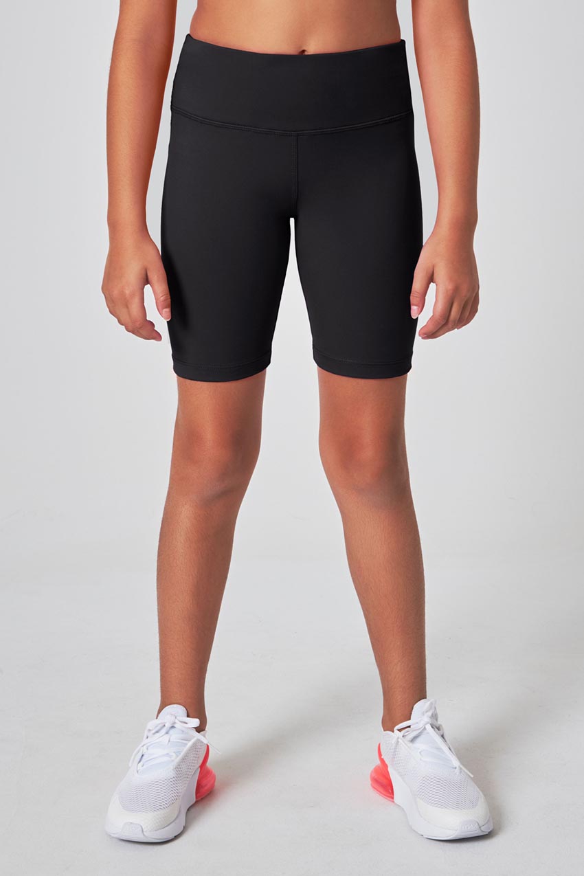The Girls' Active Soft GRS Certified Recycled Poly Bike Short - Black