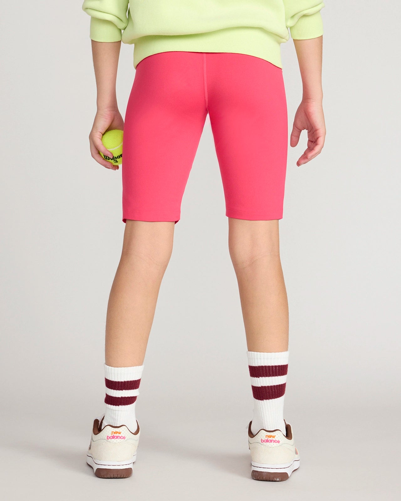 The Girls' Active Soft GRS Certified Recycled Poly Bike Short - Raspberry Pink