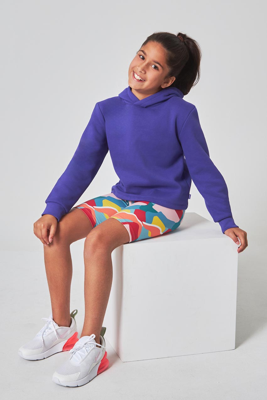 The Girls' Active Soft GRS Certified Recycled Poly Bike Short - Joyful Multi