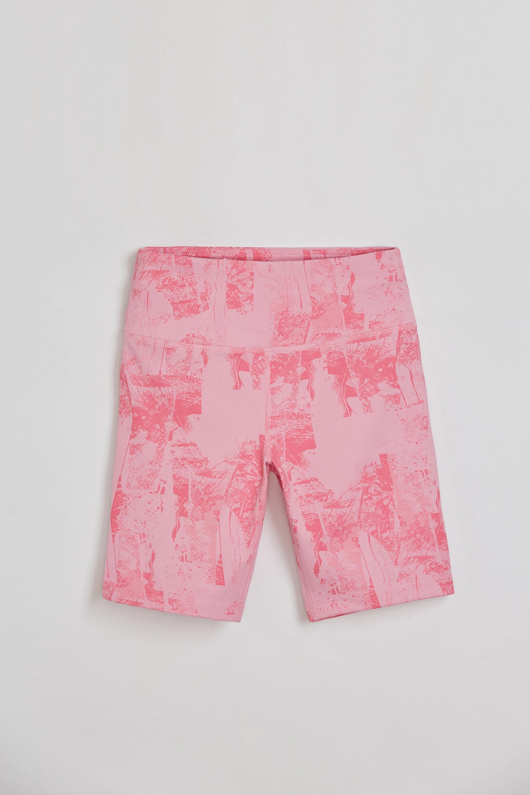 The Girls' Active Soft Bike Short - Lilac Sachet Texture Print