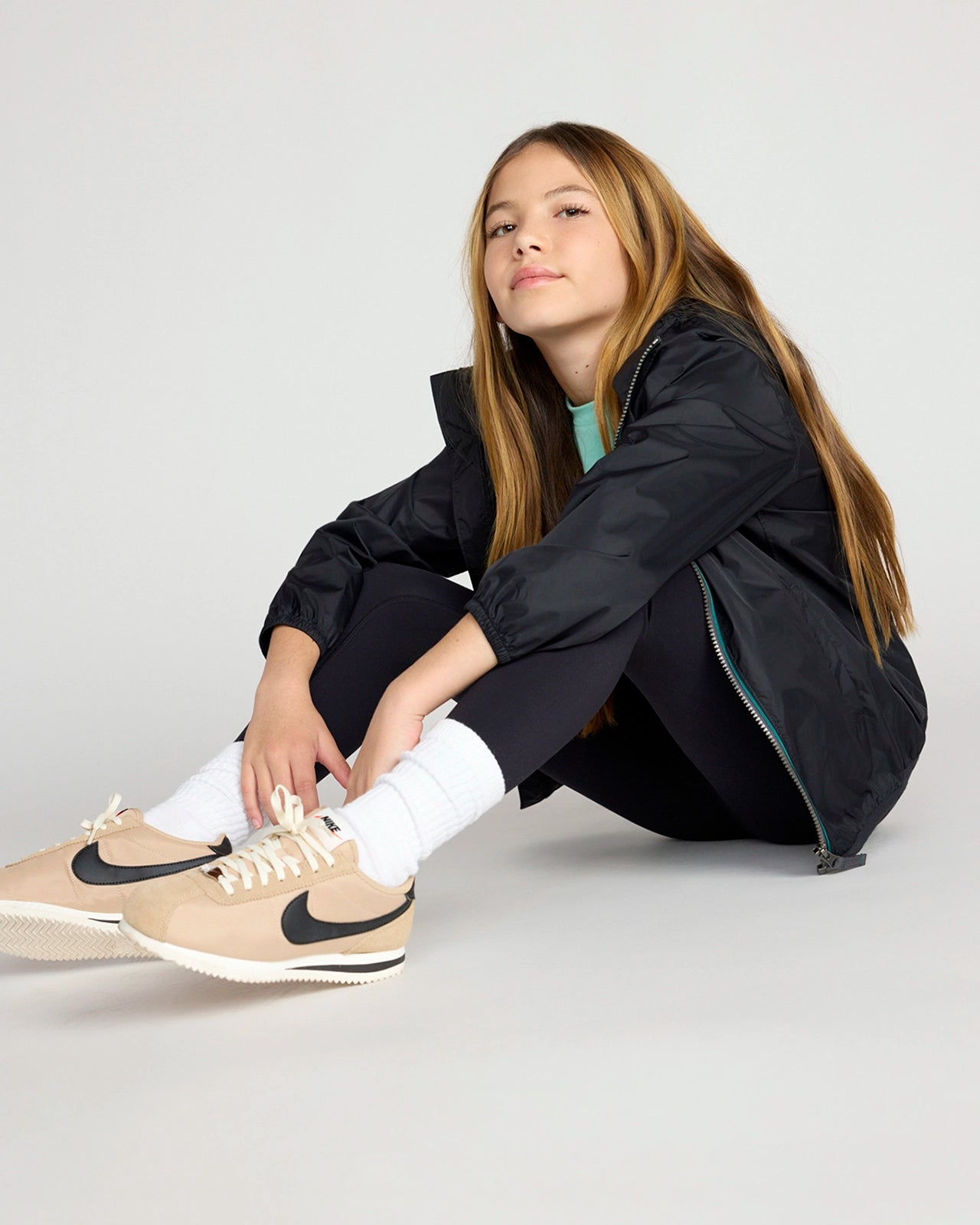 The Kids' Active Buttery-Soft GRS Certified Recycled Nylon Legging - Black