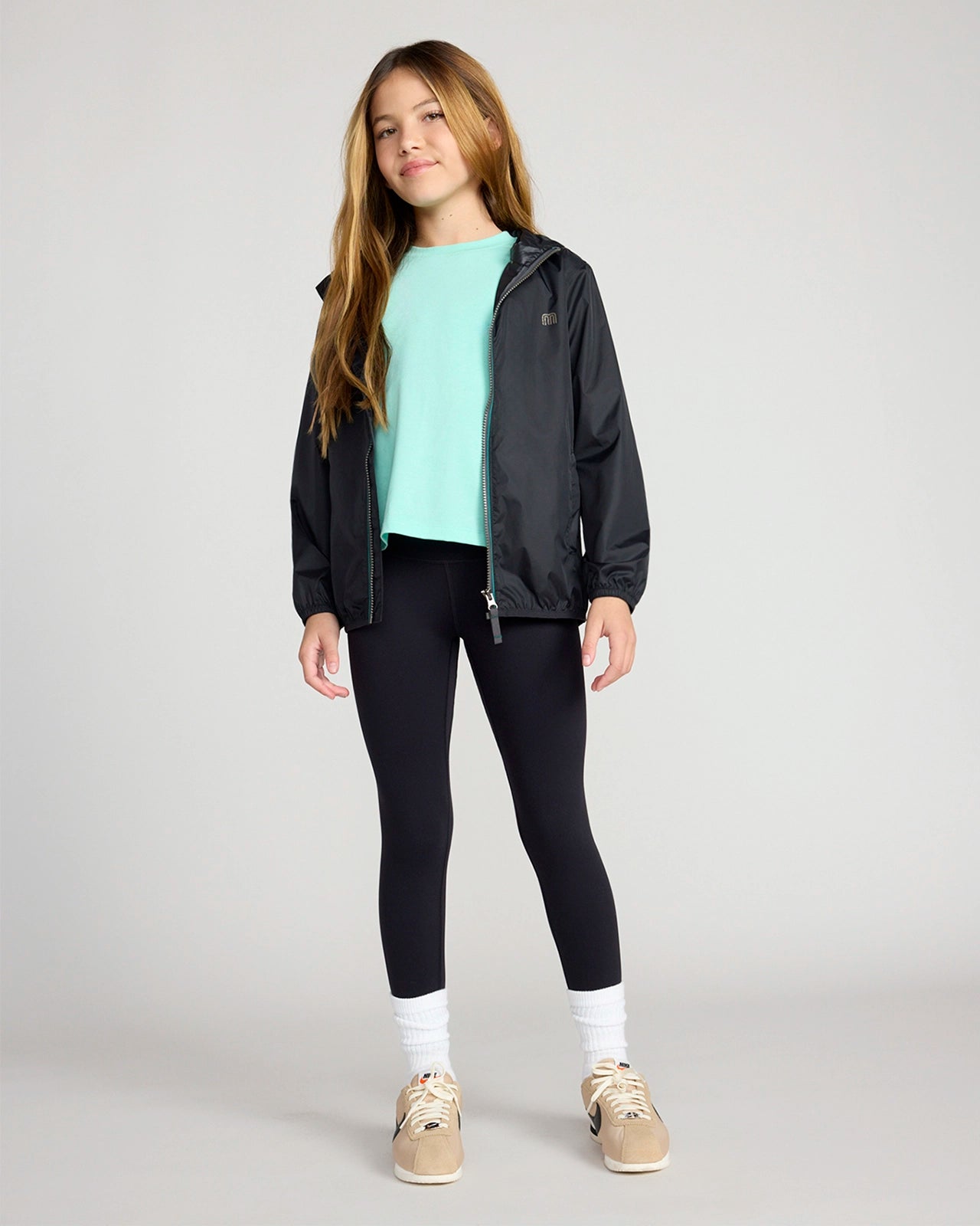 The Kids' Active Buttery-Soft GRS Certified Recycled Nylon Legging - Black