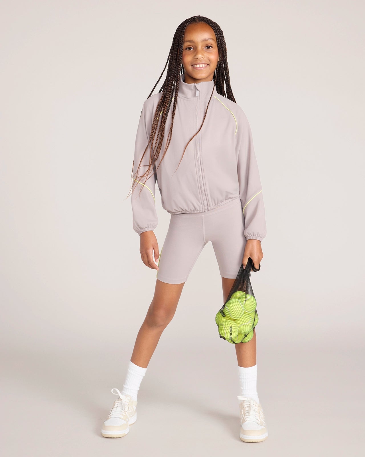 The Active Retro Bike Short - Light Grey