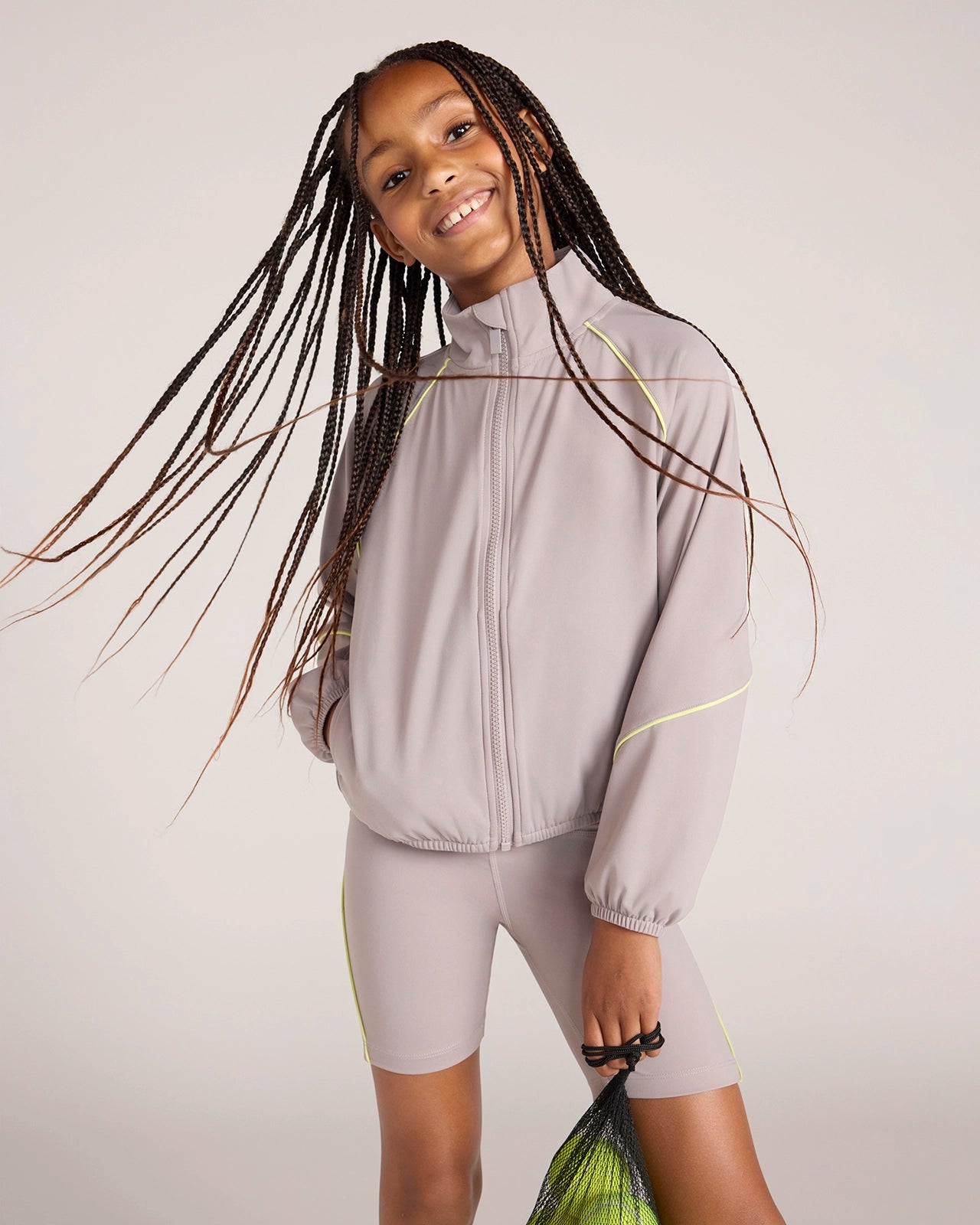 The Active Retro Bike Short - Light Grey