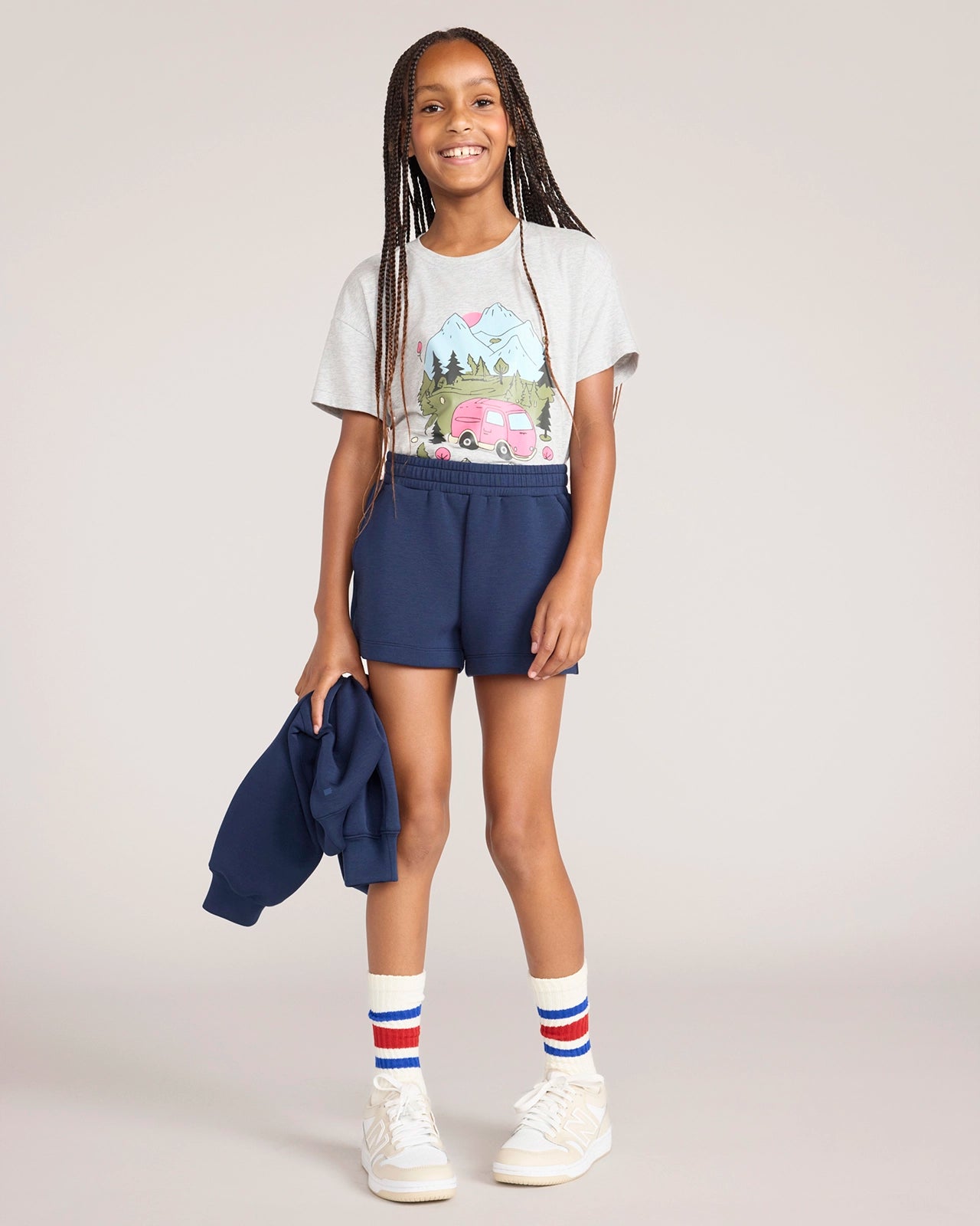 The Soft Luxe Short - Navy Blazer