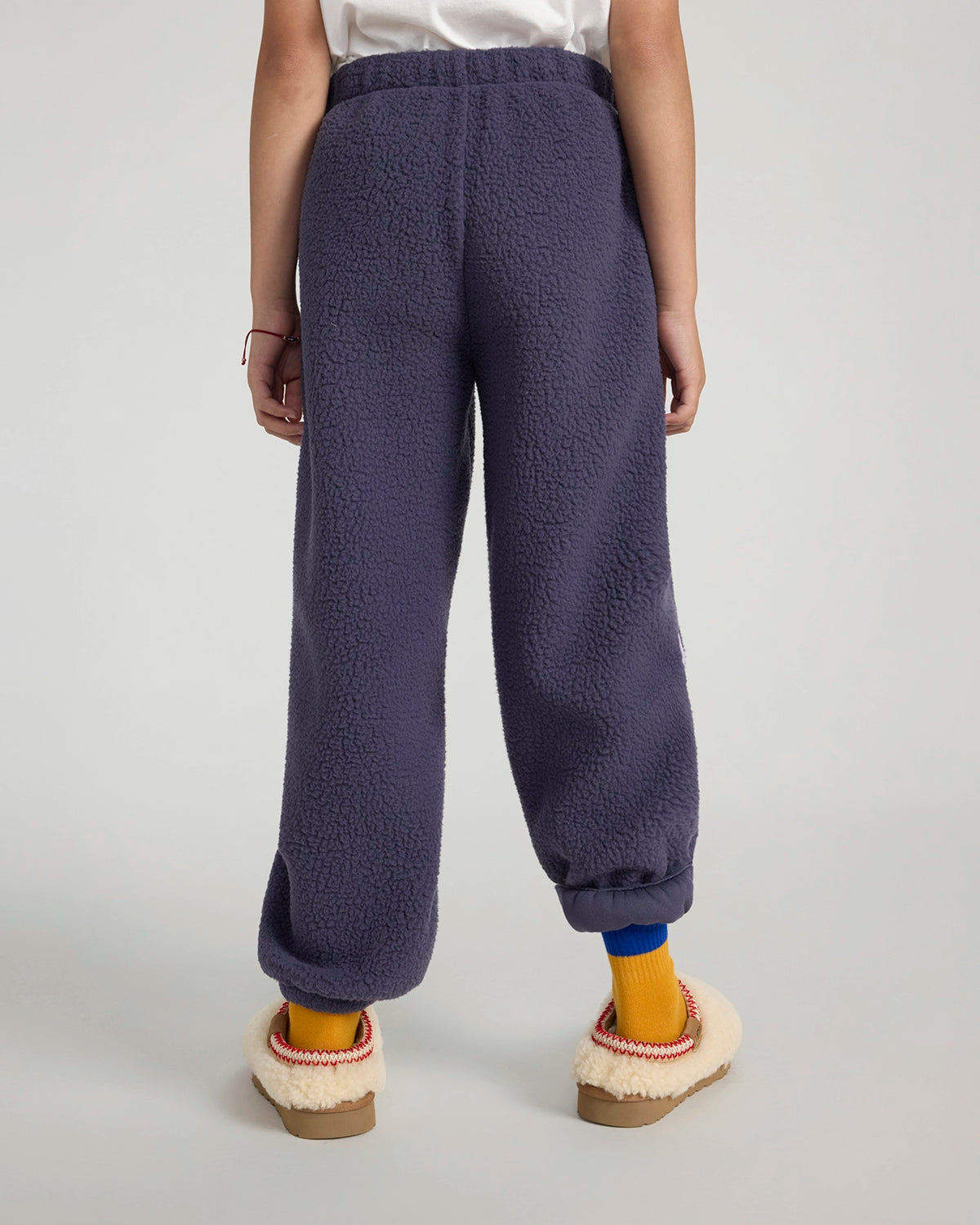 The Soft Luxe Berber Piping Jogger - Purplish Grey