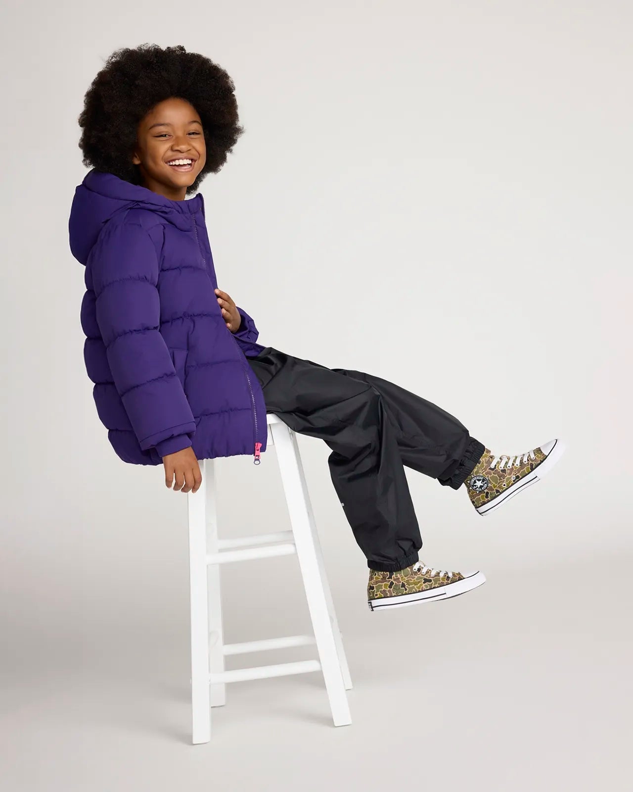 The Kids' Sorona™ Fill GRS Certified Recycled Polyester Puffer Jacket - Purple