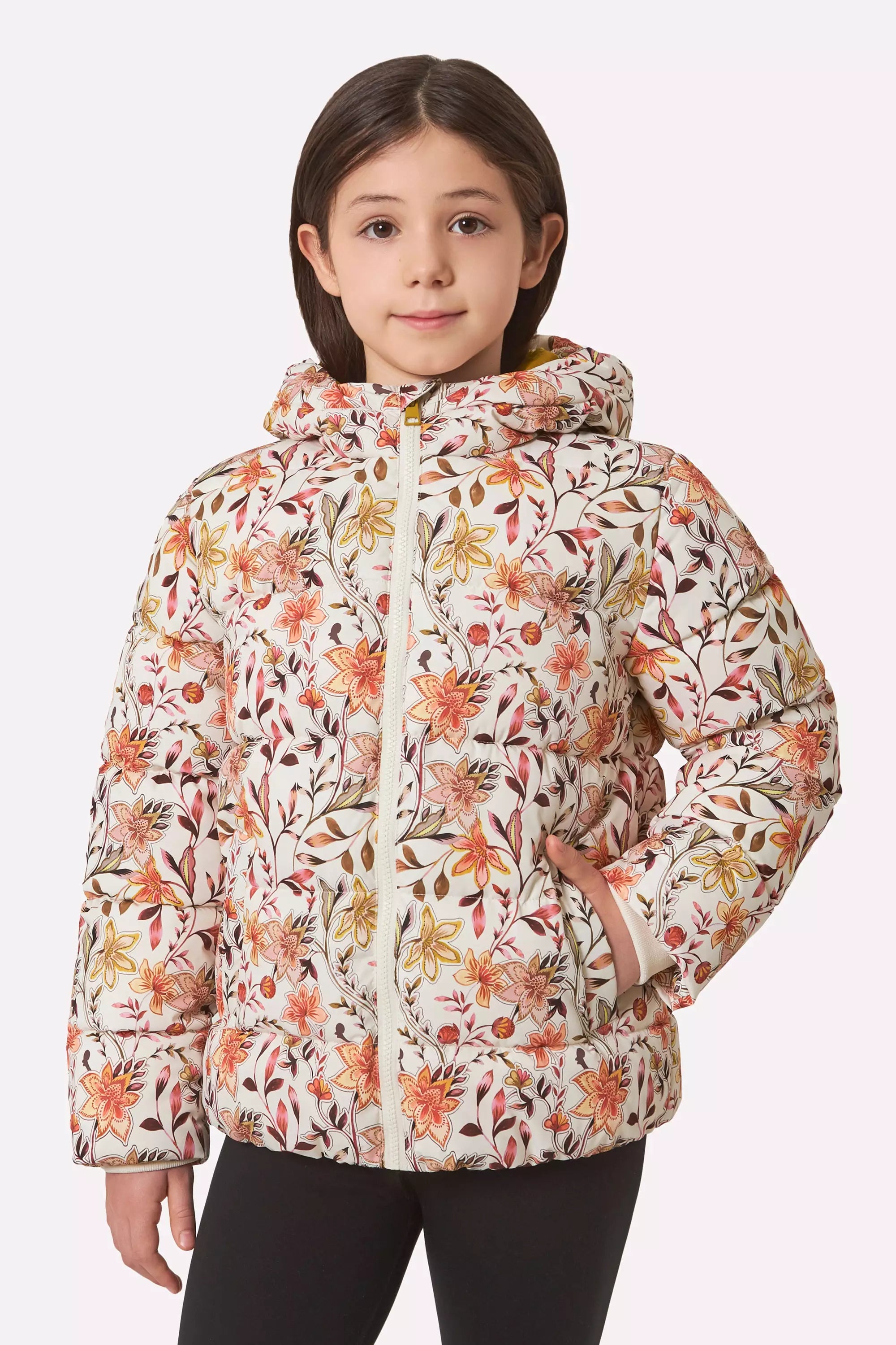 The Kids' Sorona™ Fill GRS Certified Recycled Poly Puffer Jacket - Floral