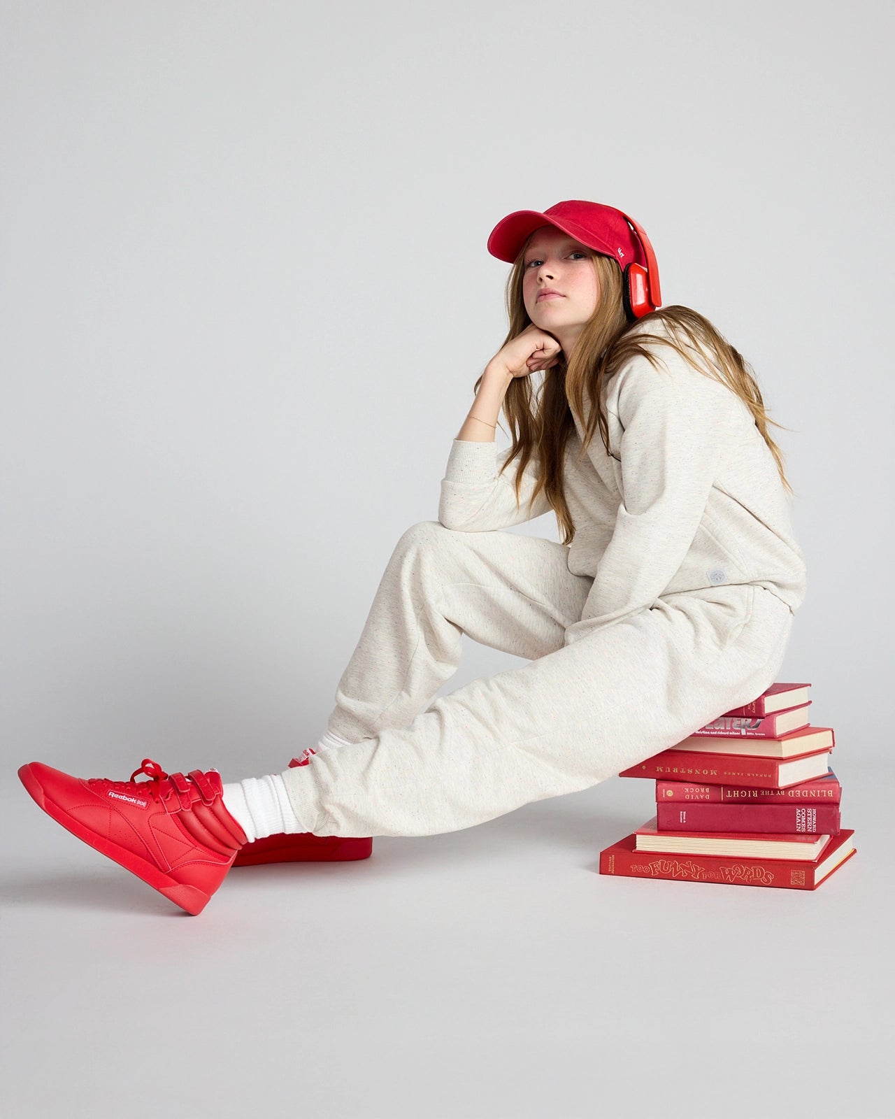 The Kids' Ecovero™ + GRS Certified Recycled Poly Candy Fleece Jogger - White