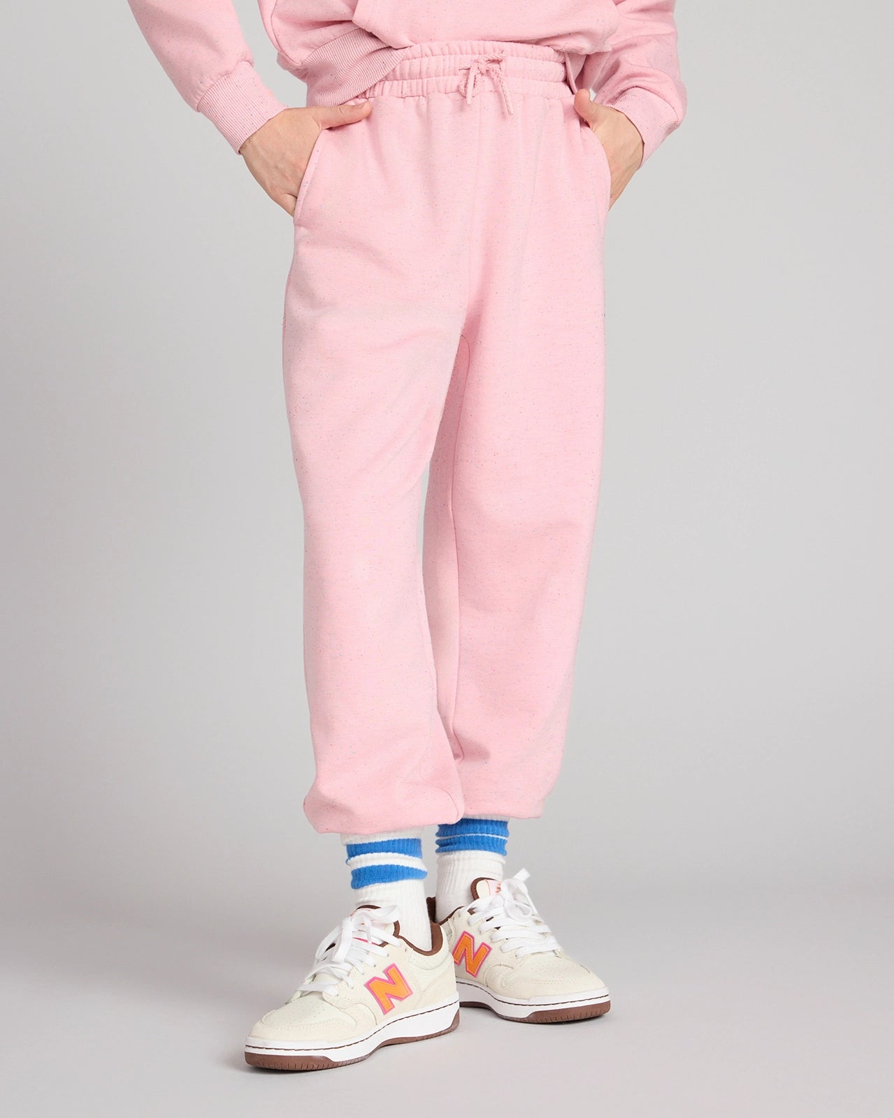 The Kids' Ecovero™ + GRS Certified Recycled Poly Candy Fleece Jogger - Pink