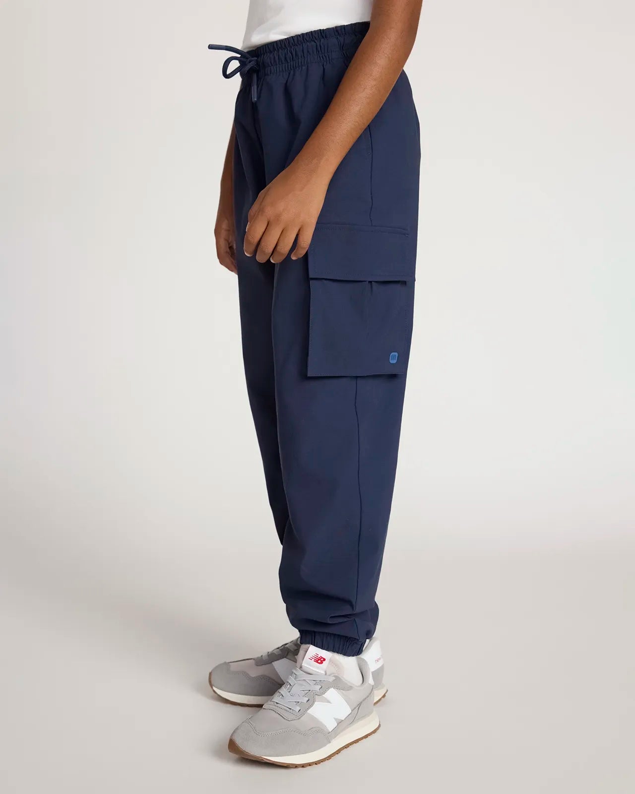 The Kids' Warm Stretch GRS Certified Recycled Nylon Cargo Pant - Navy