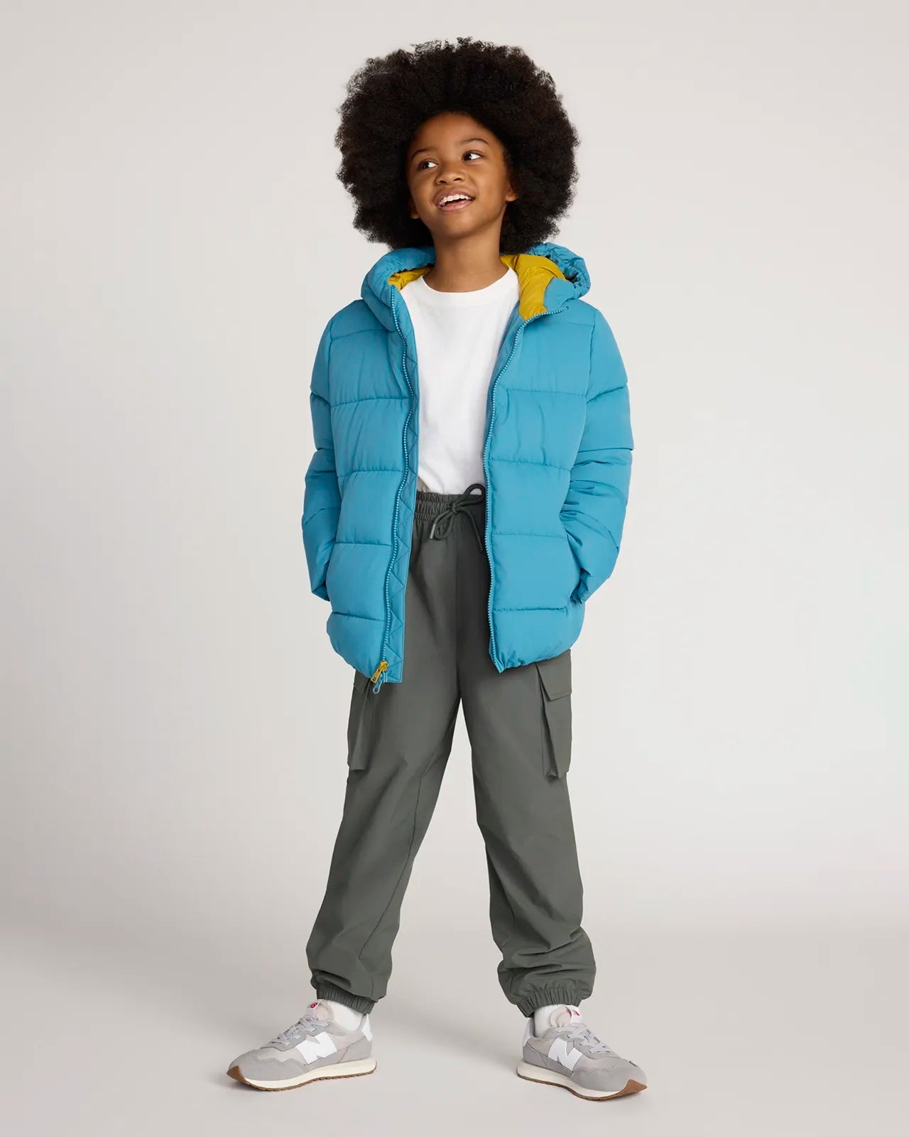 The Kids' Warm Stretch GRS Certified Recycled Nylon Cargo Pant - Kambaba