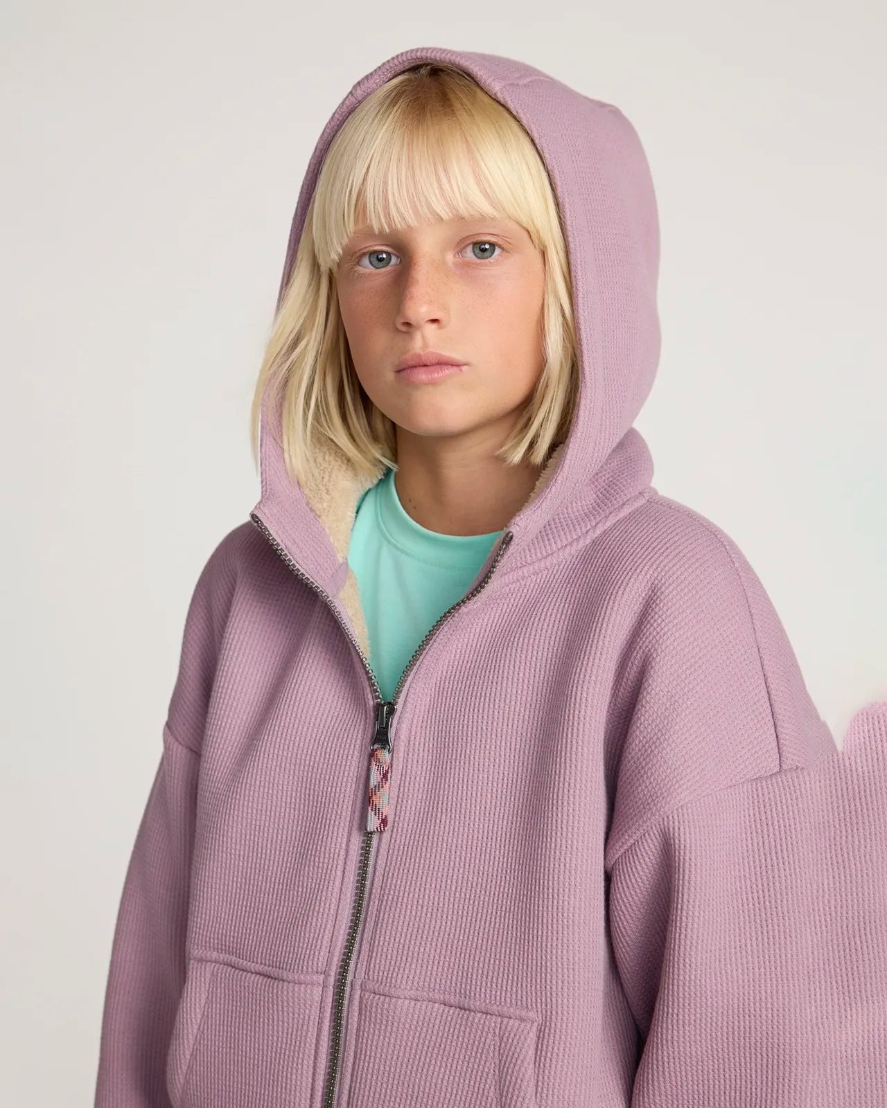 The Kids' Soft Luxe Organic Cotton + GRS Certified Recycled Polyester Jacket - Elderberry