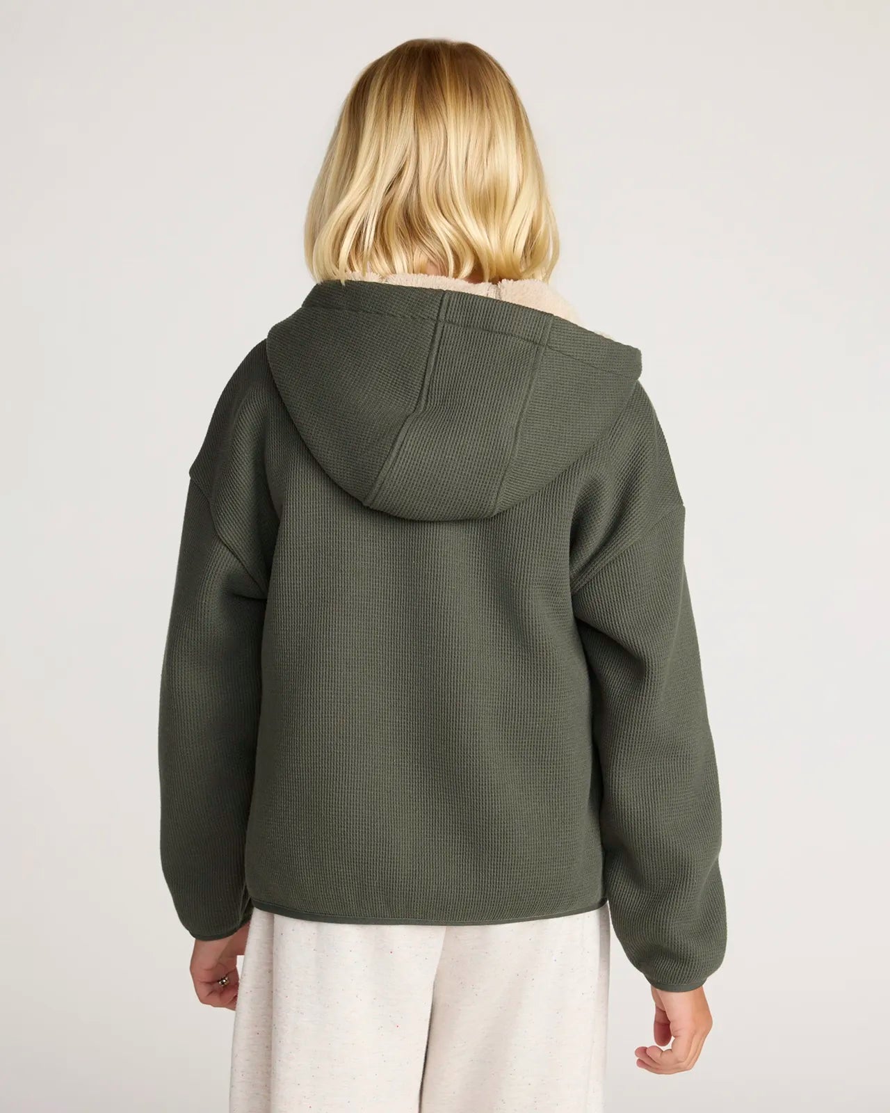 The Kids' Soft Luxe Organic Cotton + GRS Certified Recycled Poly Jacket - Kambaba Green
