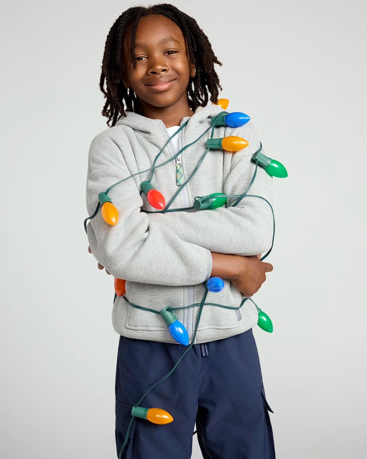 The Kids' Soft Luxe Organic Cotton + GRS Certified Recycled Poly Jacket - Heather Grey