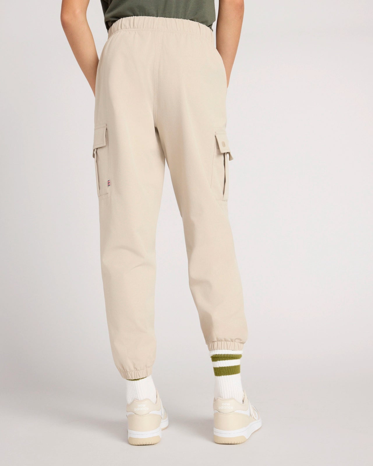 The Kids' GRS Certified Recycled Poly Everyday Cargo Pant - Humus Beige