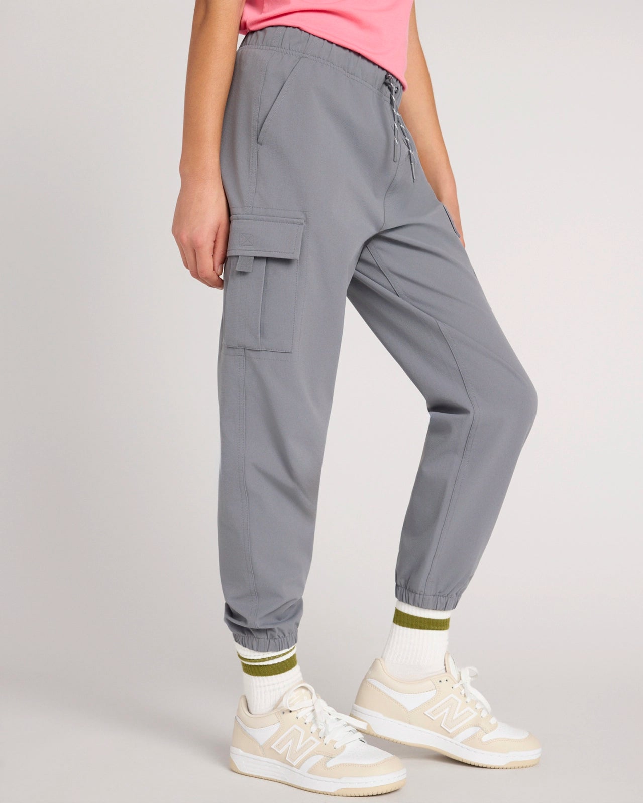 The Kids' GRS Certified Recycled Poly Everyday Cargo Pant - Quiet Shade Charcoal