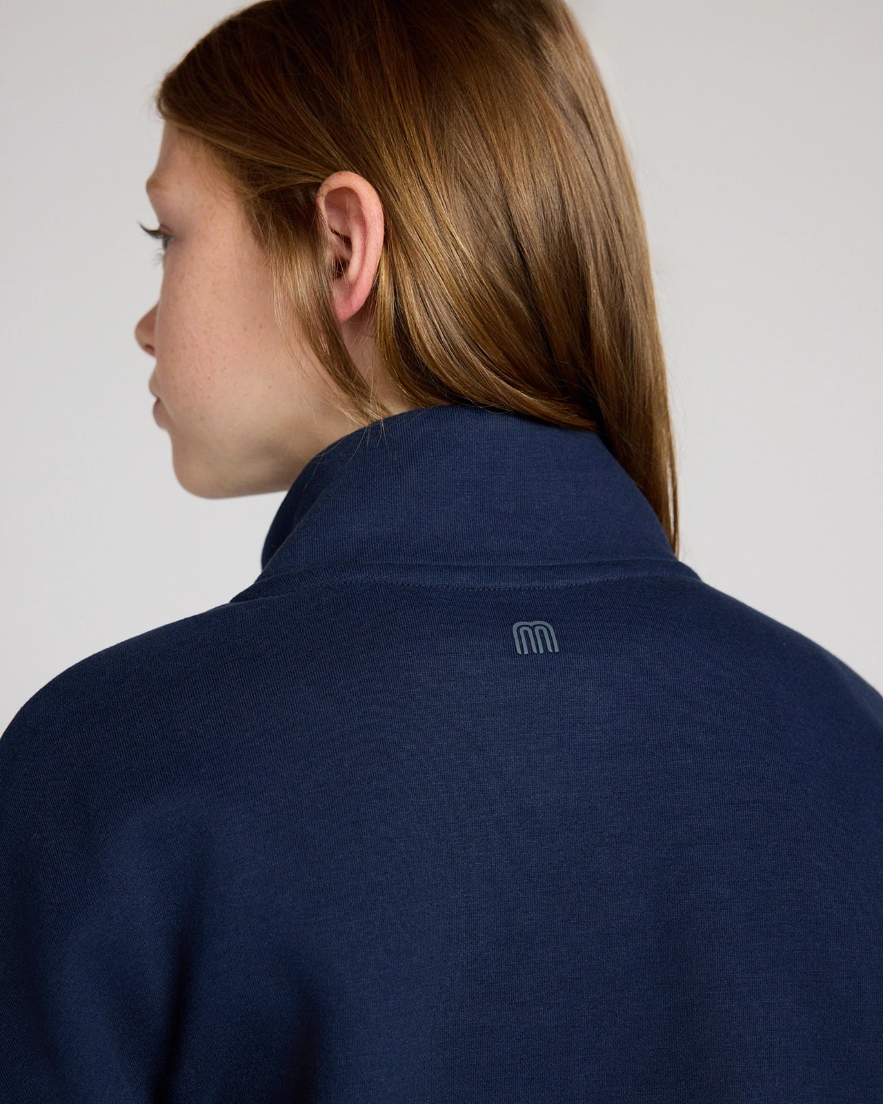 The Soft GRS Certified Recycled Poly + Organic Cotton 1/2 Zip Top