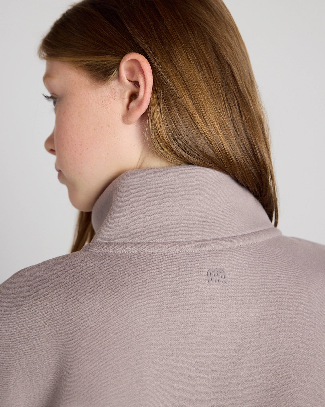 The Soft GRS Certified Recycled Poly + Organic Cotton 1/2 Zip Top