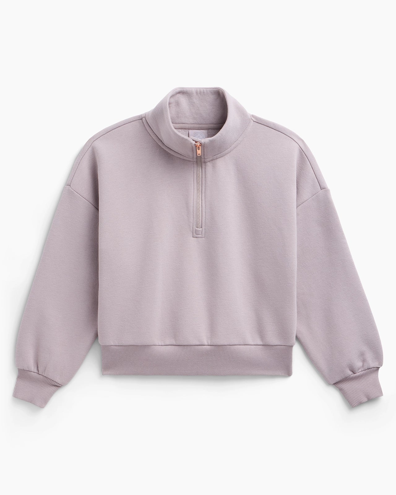 The Soft GRS Certified Recycled Poly + Organic Cotton 1/2 Zip Top