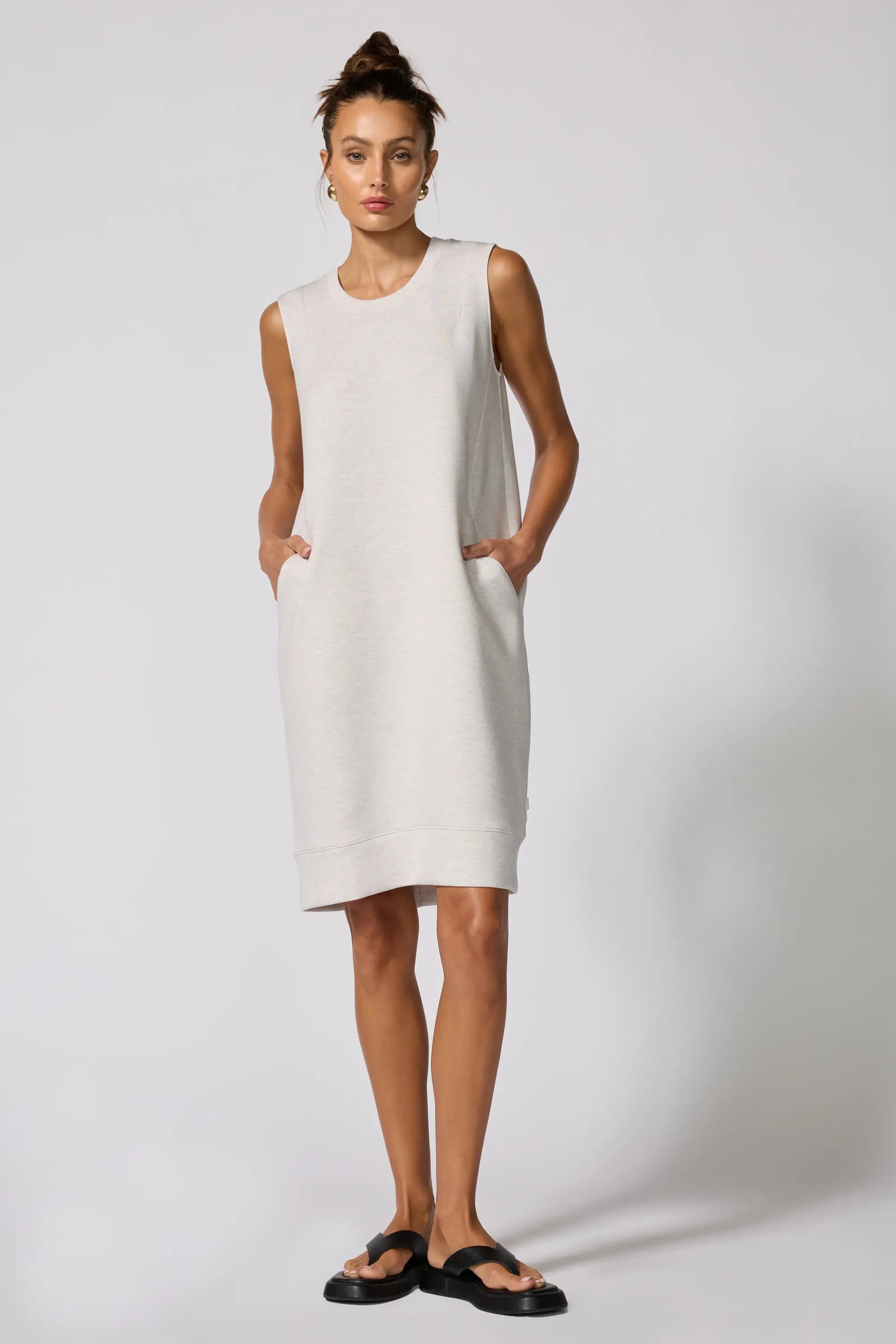Dreamweave Dress - Htr Moonbeam