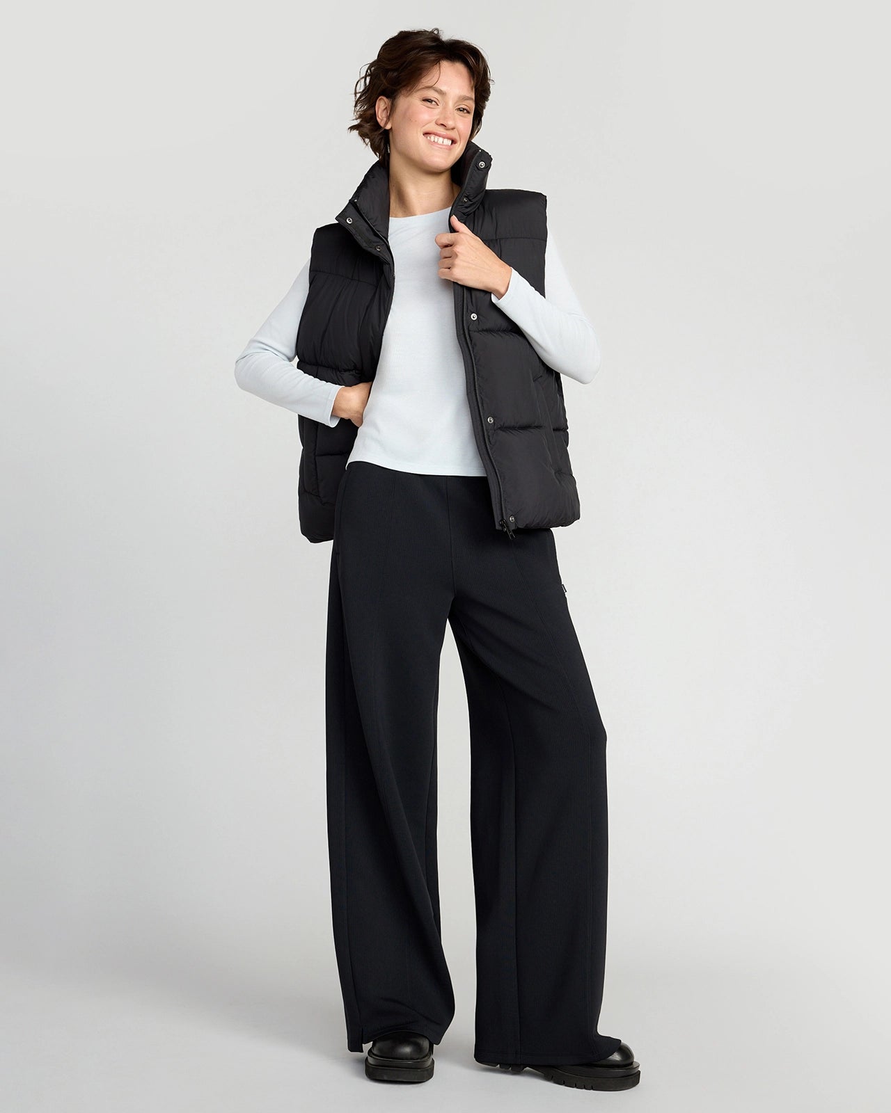 The Sorona™ Fill GRS Certified Recycled Poly Puffer Vest - Black