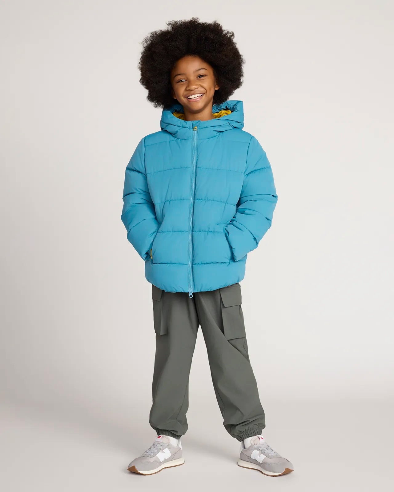 The Kids' Sorona™ Fill GRS Certified Recycled Polyester Puffer Jacket - Storm Blue