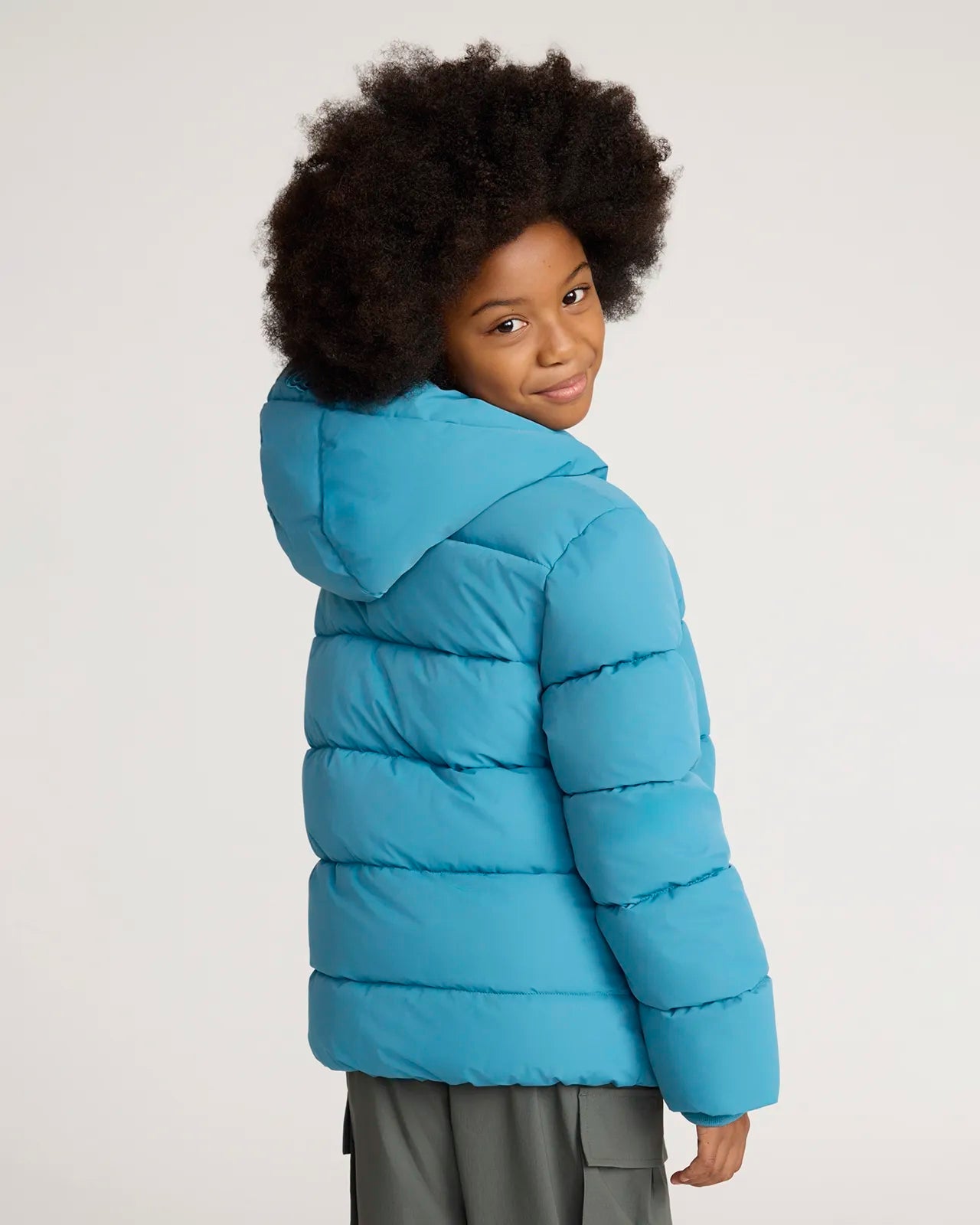 The Kids' Sorona™ Fill GRS Certified Recycled Polyester Puffer Jacket - Storm Blue