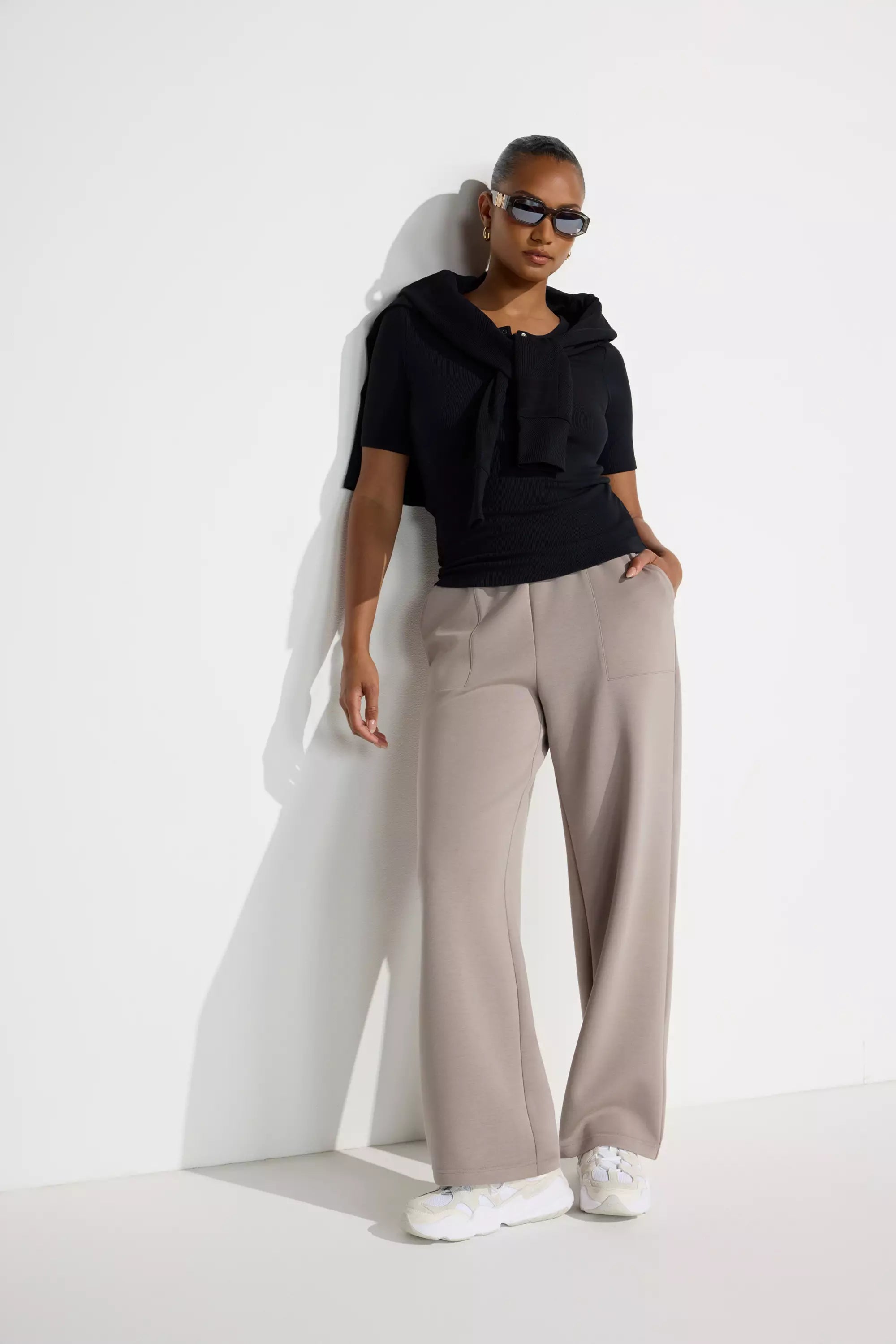 Wide Leg Pant - Brown
