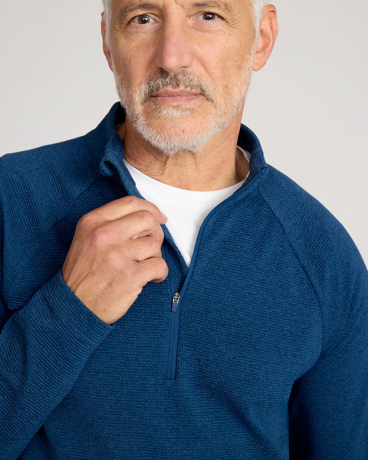 The Active Stretch GRS Certified Recycled Poly Melange 1/4 Zip