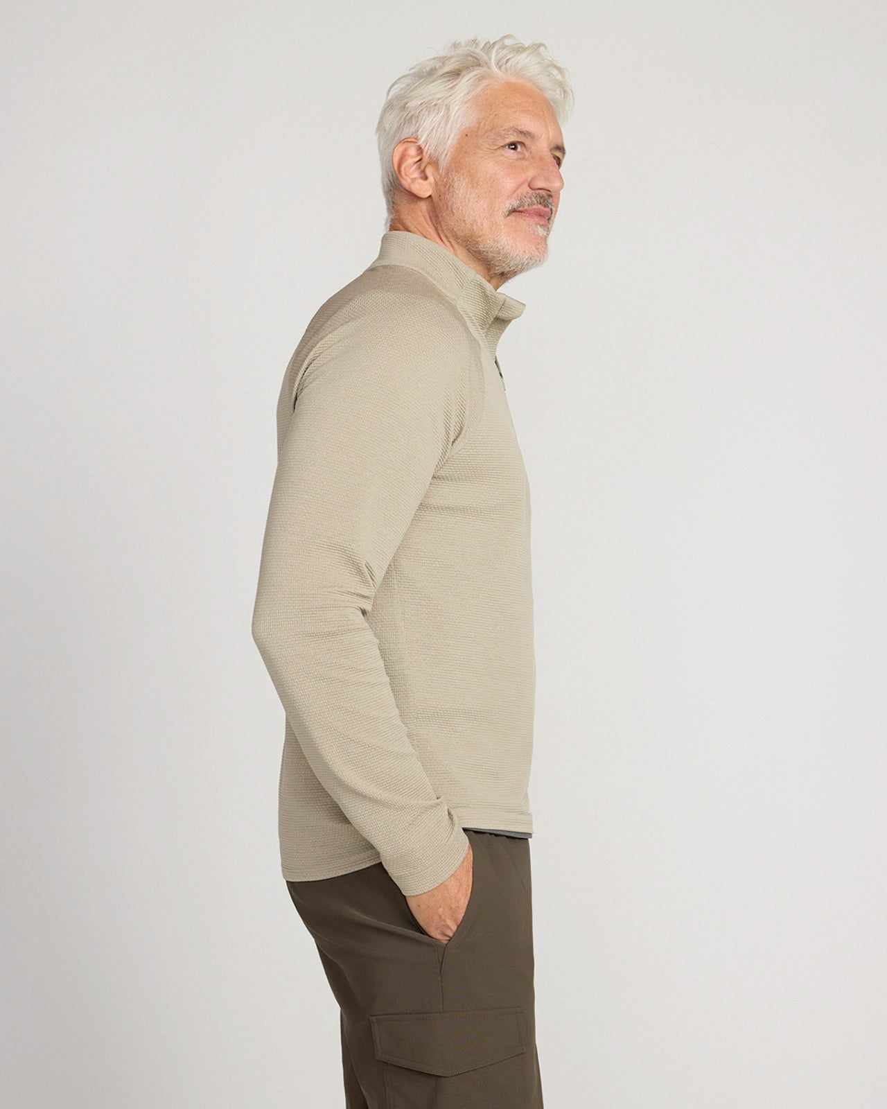 The Active Stretch GRS Certified Recycled Poly Melange 1/4 Zip