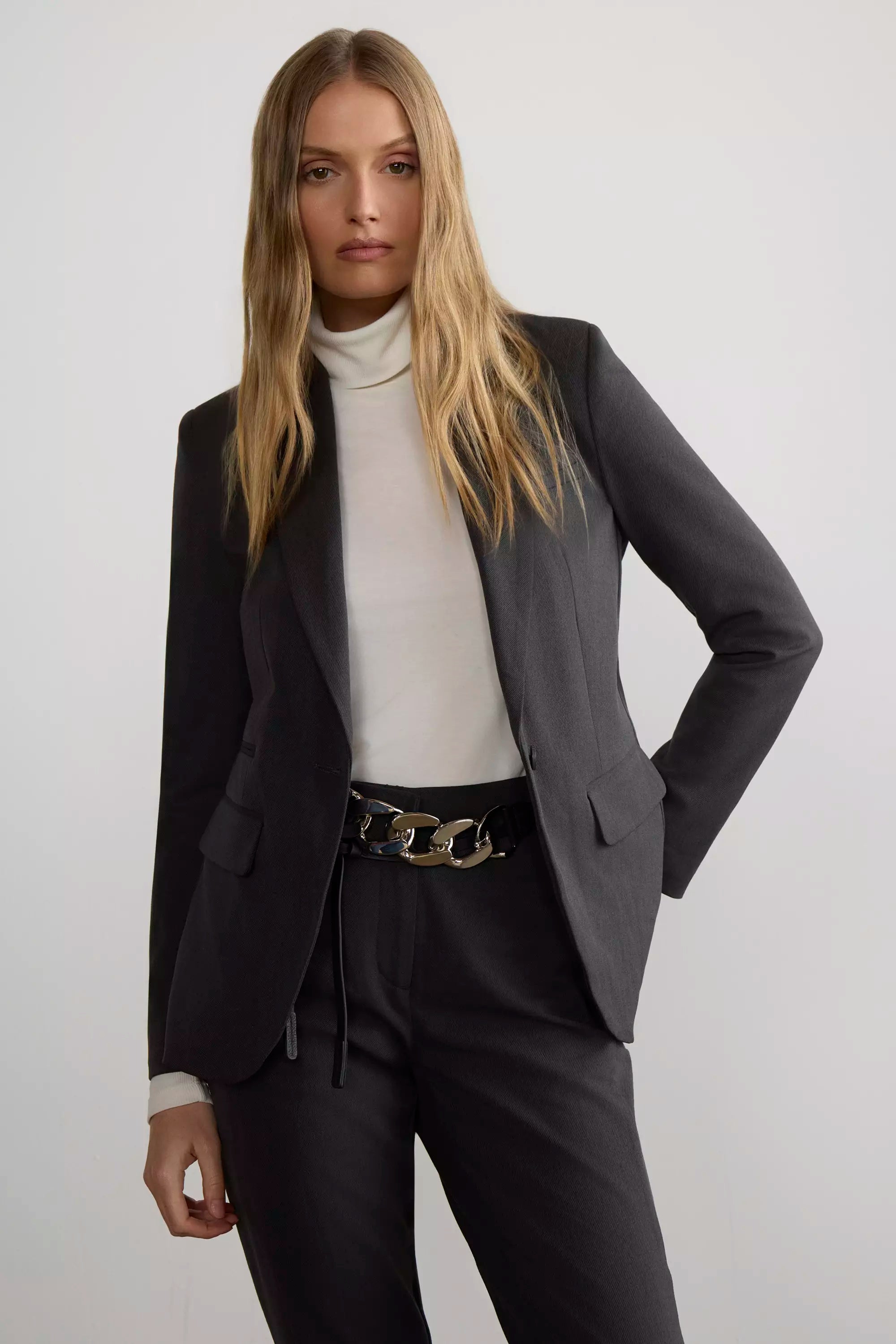 Insight Twill Blazer - Wayward Grey
