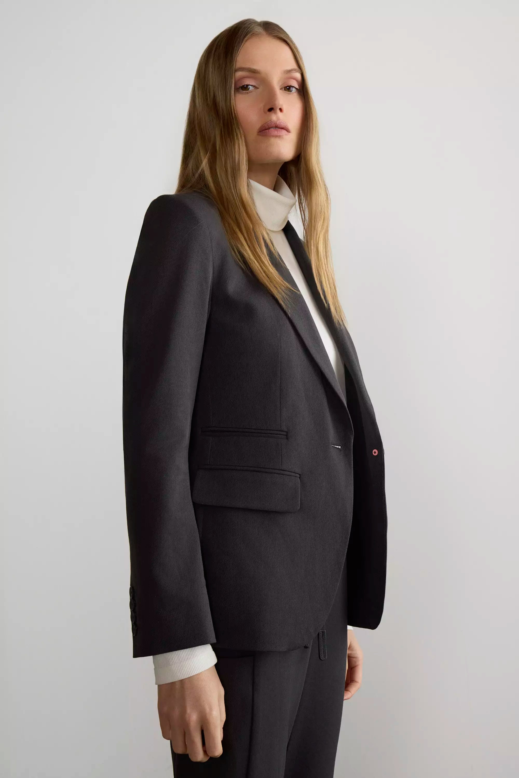 Insight Twill Blazer - Wayward Grey