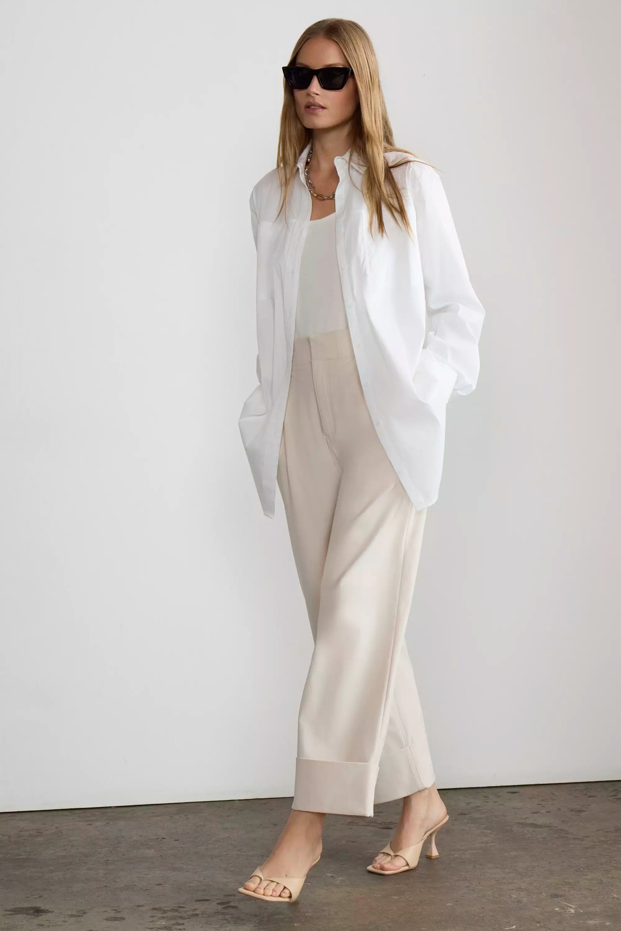 Suitable Oversized Cargo Shirt - Bright White