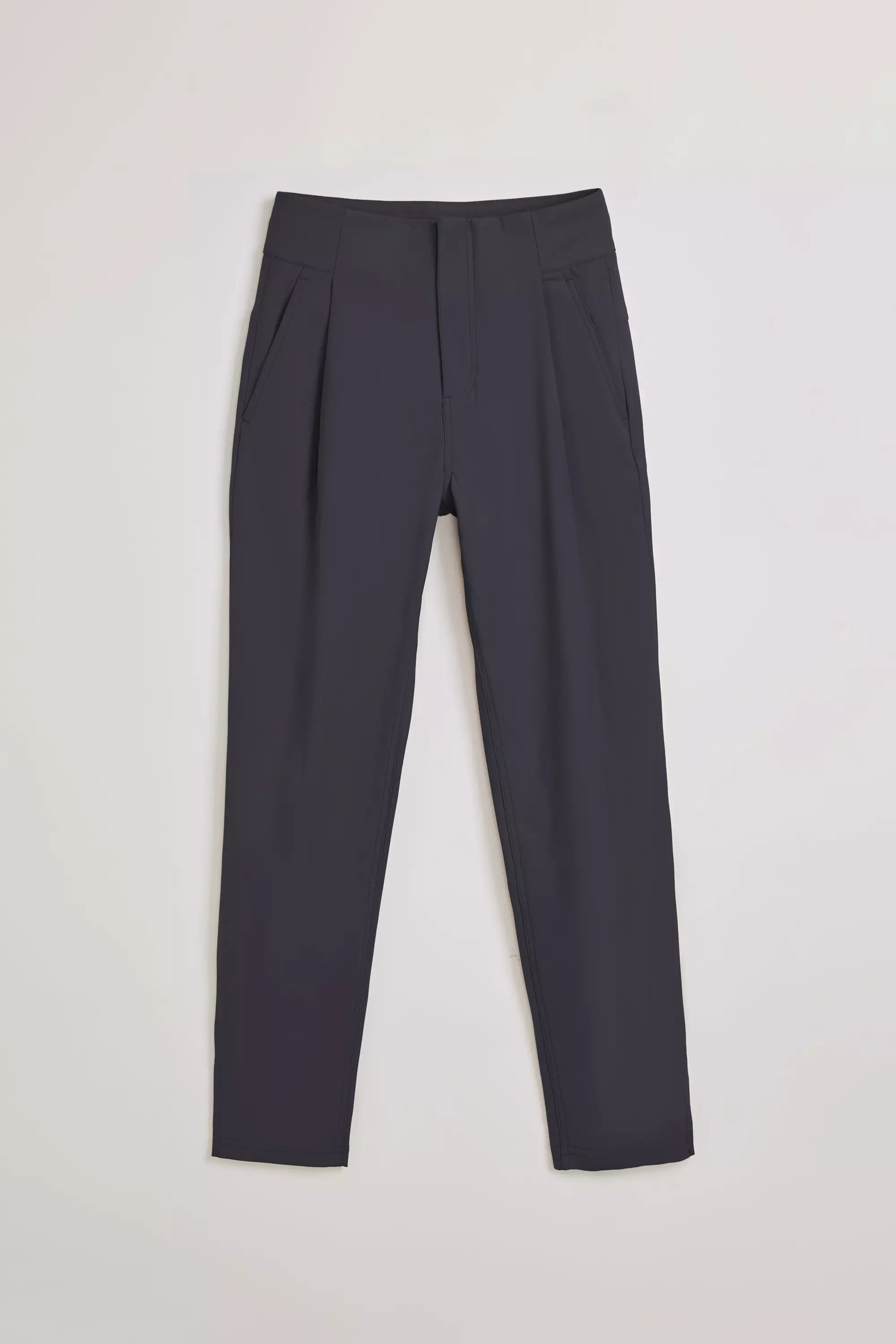 Limitless High-Rise Ankle Pant with Pleats - Asphalt