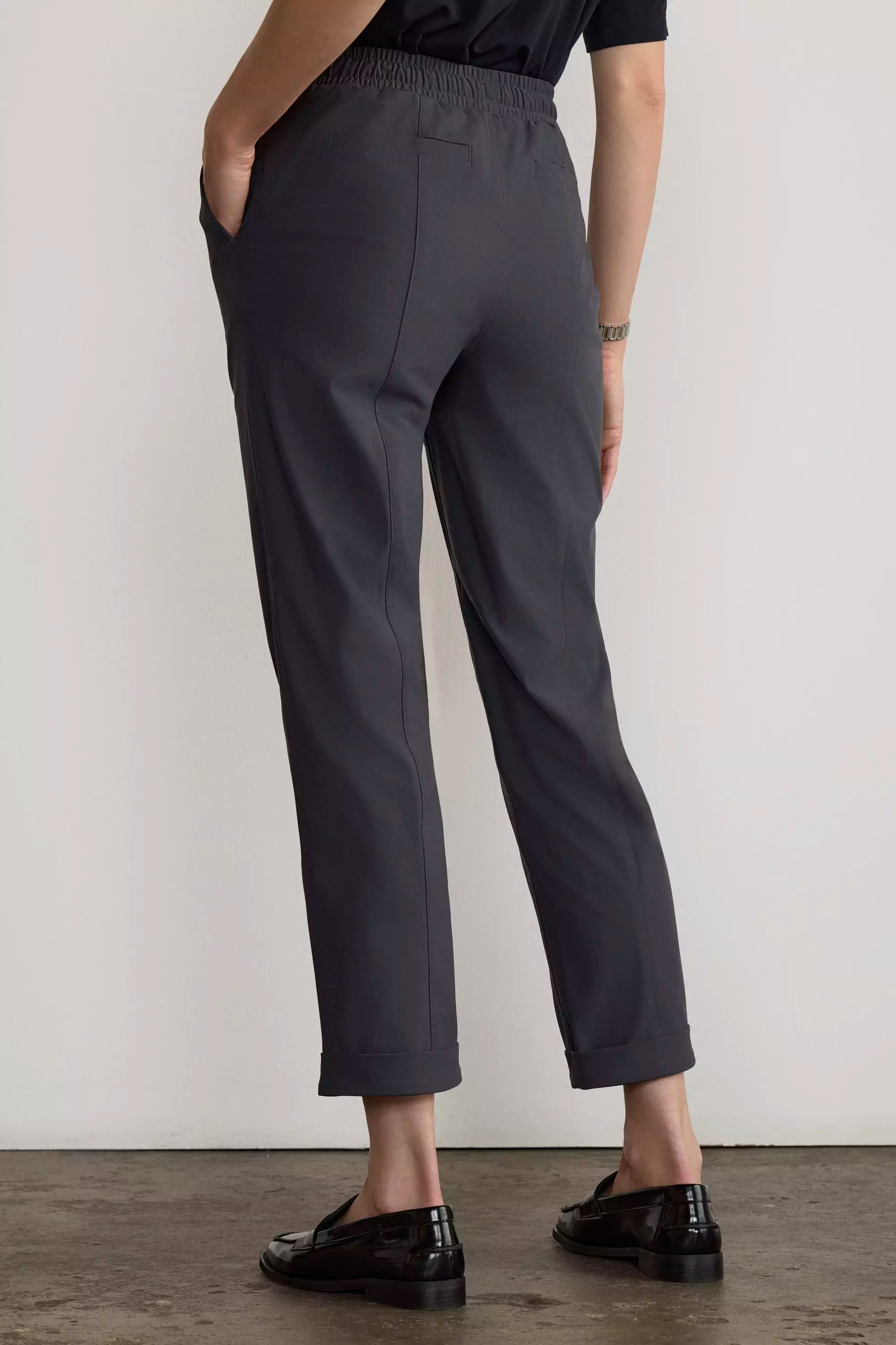 Limitless Roll Cuff Clean Cut Jogger - Asphalt