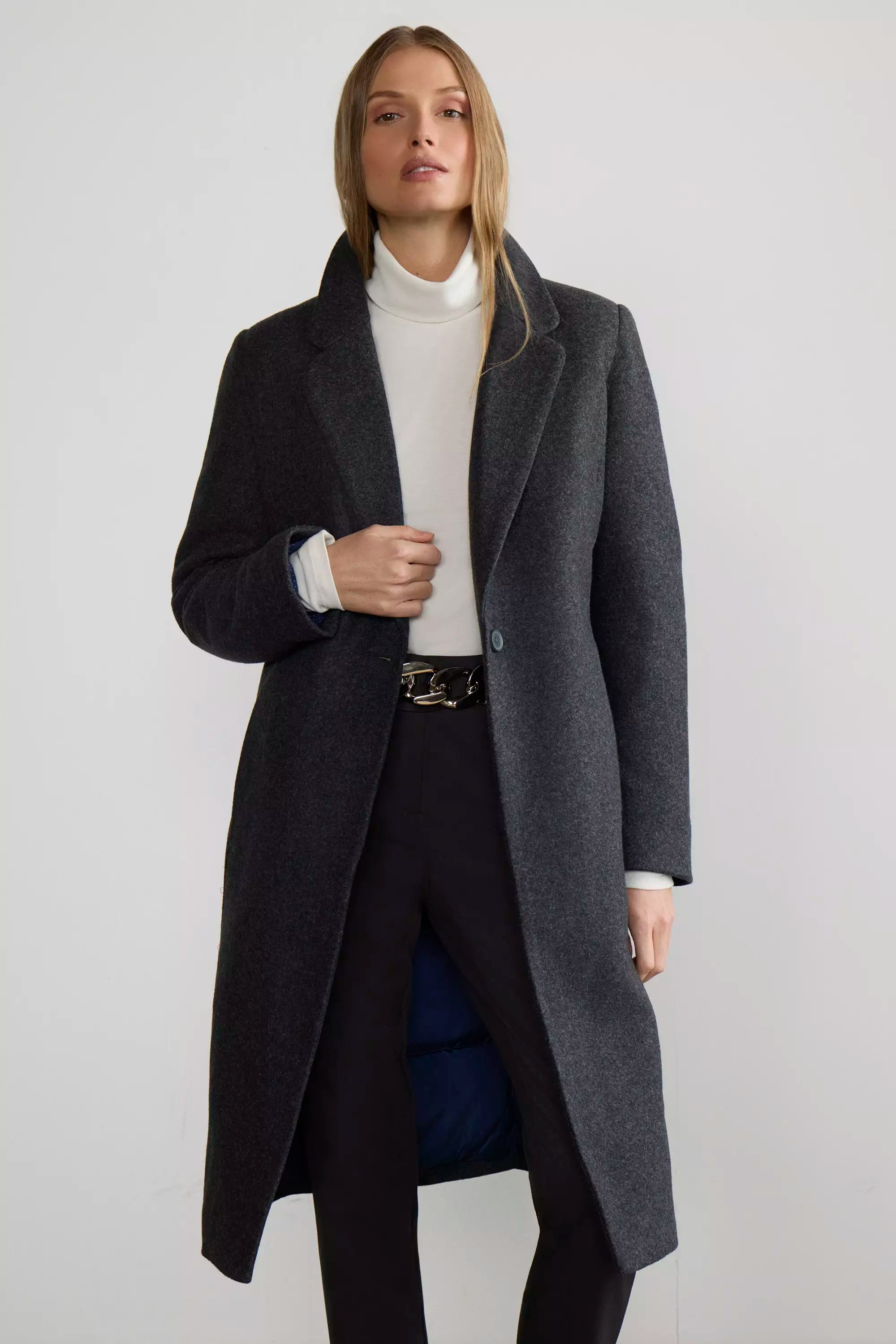 Goal-Getter Overcoat with Removable Hooded Fooler - Htr Charcoal