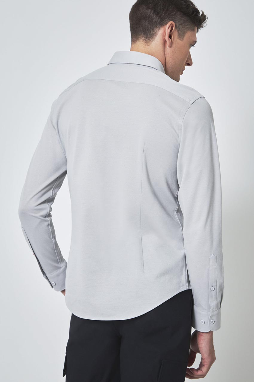 Integrity Slim-Fit FlexPique Shirt - Micro Chip